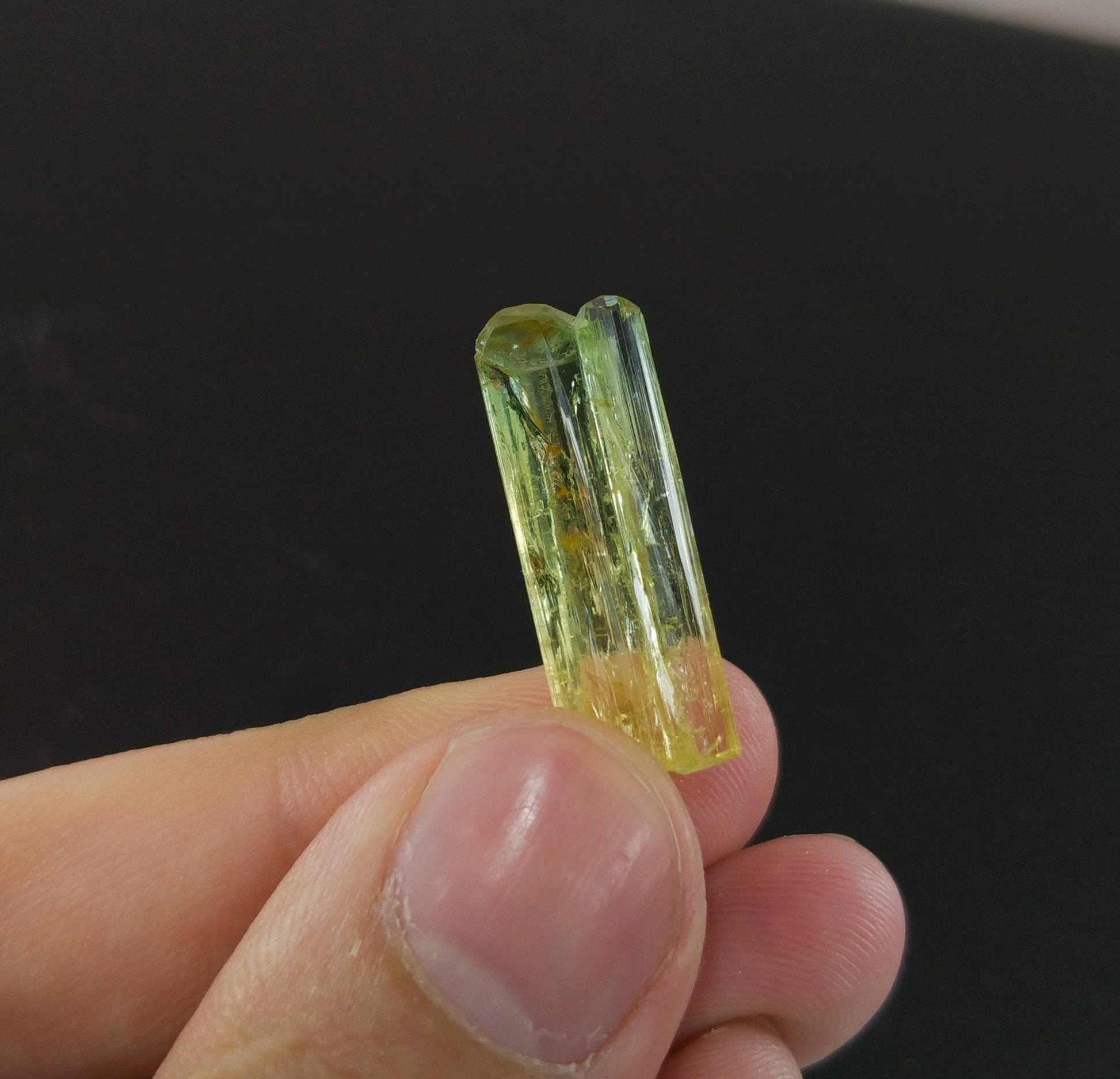 ARSAA GEMS AND MINERALSBicolor twin terminated tourmaline crystal 2.5 grams weight from Africa - Premium  from ARSAA GEMS AND MINERALS - Just $50.00! Shop now at ARSAA GEMS AND MINERALS