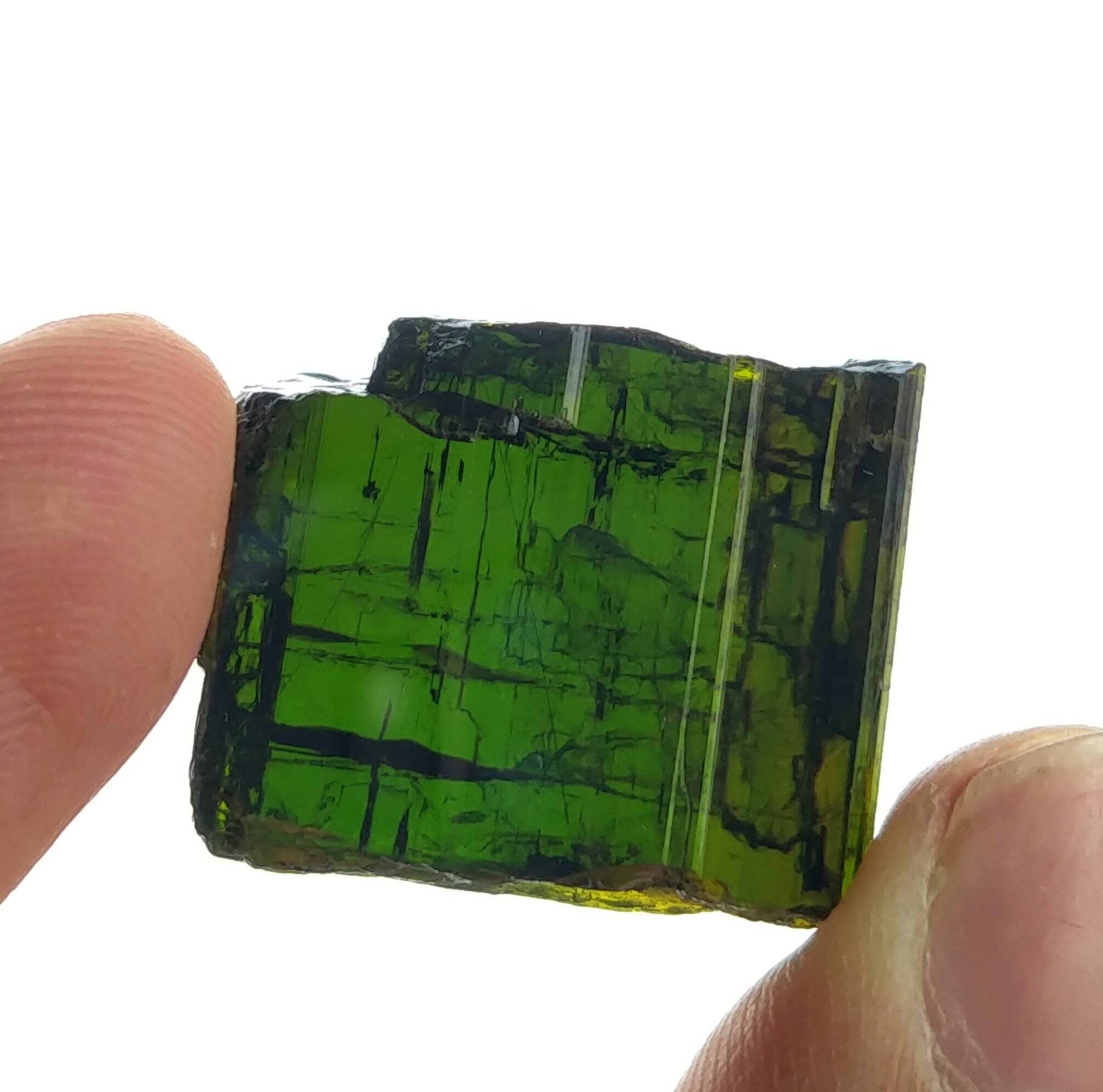 ARSAA GEMS AND MINERALSNatural fine quality beautiful 11.3 gram terminated green and yellow dichroic epidote crystal with wonderful structure from Mohmand Agency - Premium  from ARSAA GEMS AND MINERALS - Just $40.00! Shop now at ARSAA GEMS AND MINERALS