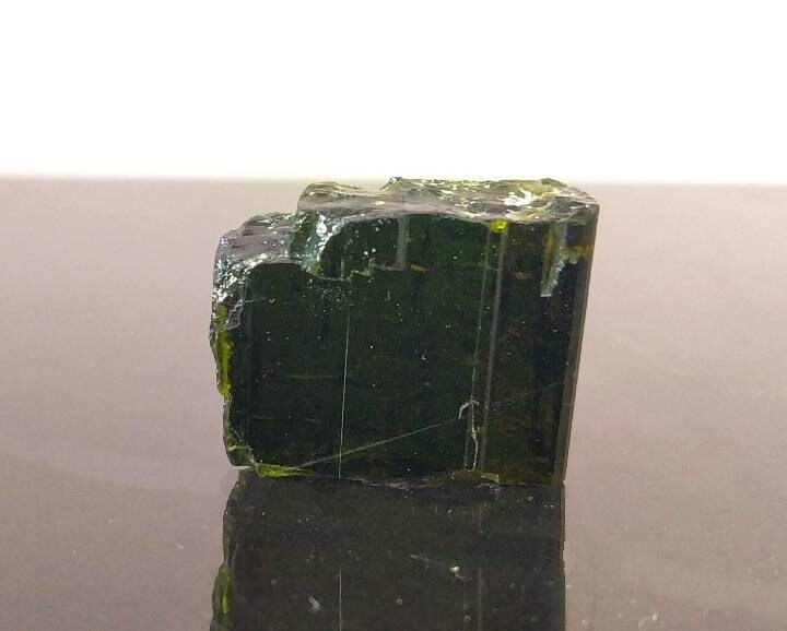 ARSAA GEMS AND MINERALSNatural fine quality beautiful 11.3 gram terminated green and yellow dichroic epidote crystal with wonderful structure from Mohmand Agency - Premium  from ARSAA GEMS AND MINERALS - Just $40.00! Shop now at ARSAA GEMS AND MINERALS