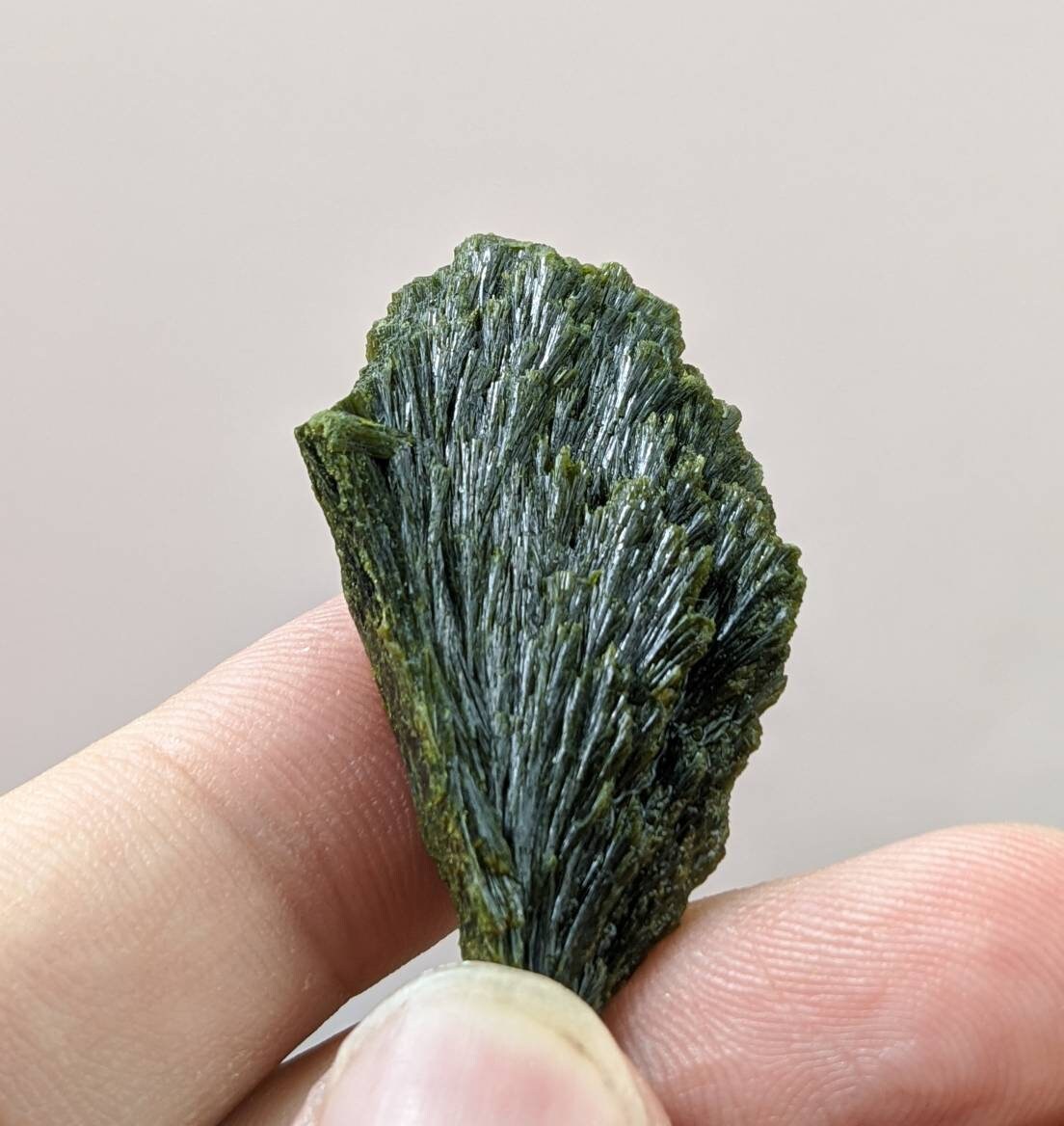 ARSAA GEMS AND MINERALSNatural green spray epidote crystal from Balochistan Pakistan, weight 12.2 grams - Premium  from ARSAA GEMS AND MINERALS - Just $25.00! Shop now at ARSAA GEMS AND MINERALS