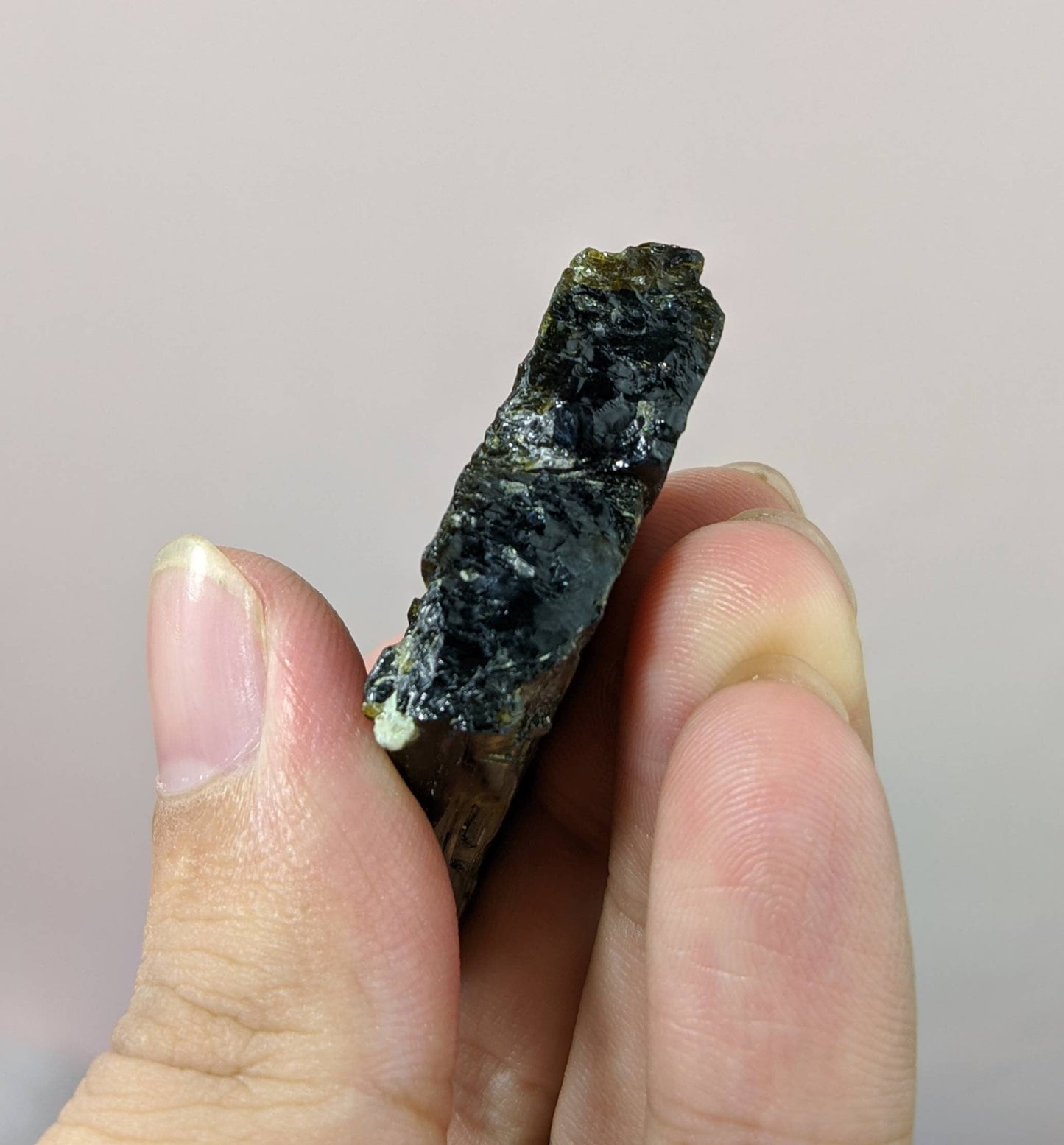 ARSAA GEMS AND MINERALSNatural transparent aesthetic 44.2 grams Beautiful pleochroic dark brown etched epidote crystal from Pakistan - Premium  from ARSAA GEMS AND MINERALS - Just $30.00! Shop now at ARSAA GEMS AND MINERALS