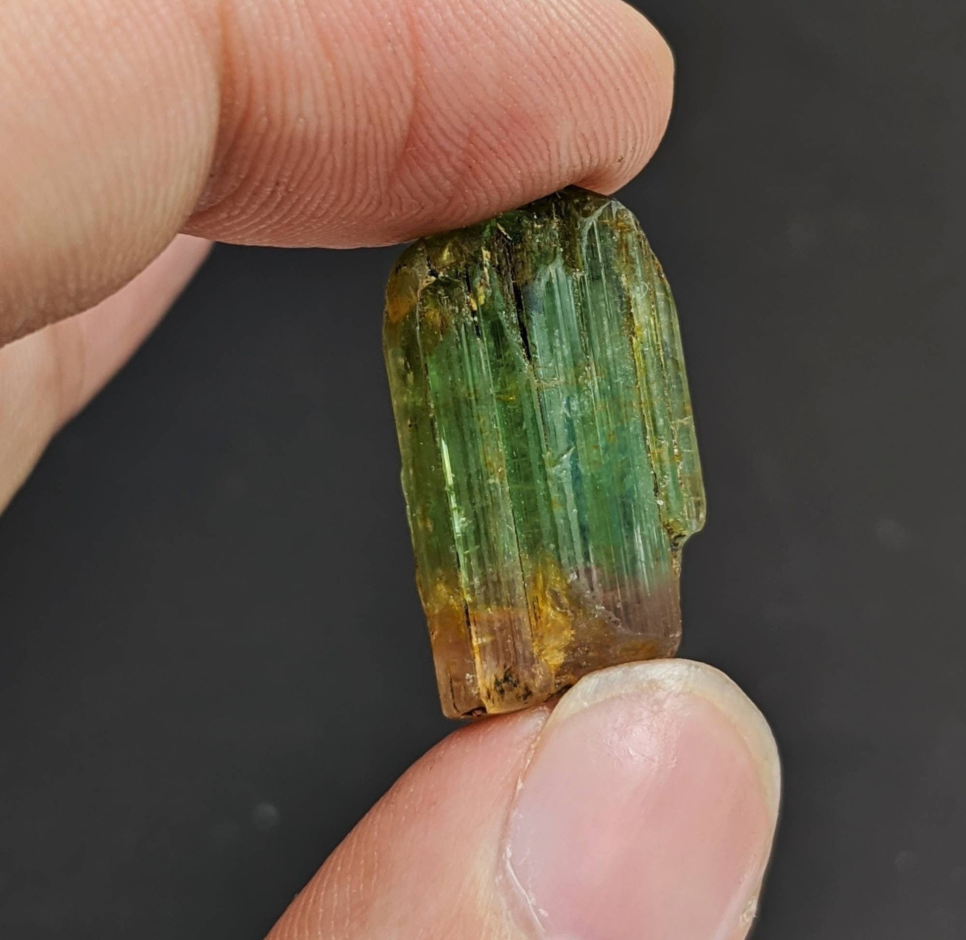 ARSAA GEMS AND MINERALSBicolor terminated tourmaline crystal 6 grams weight from Africa - Premium  from ARSAA GEMS AND MINERALS - Just $60.00! Shop now at ARSAA GEMS AND MINERALS