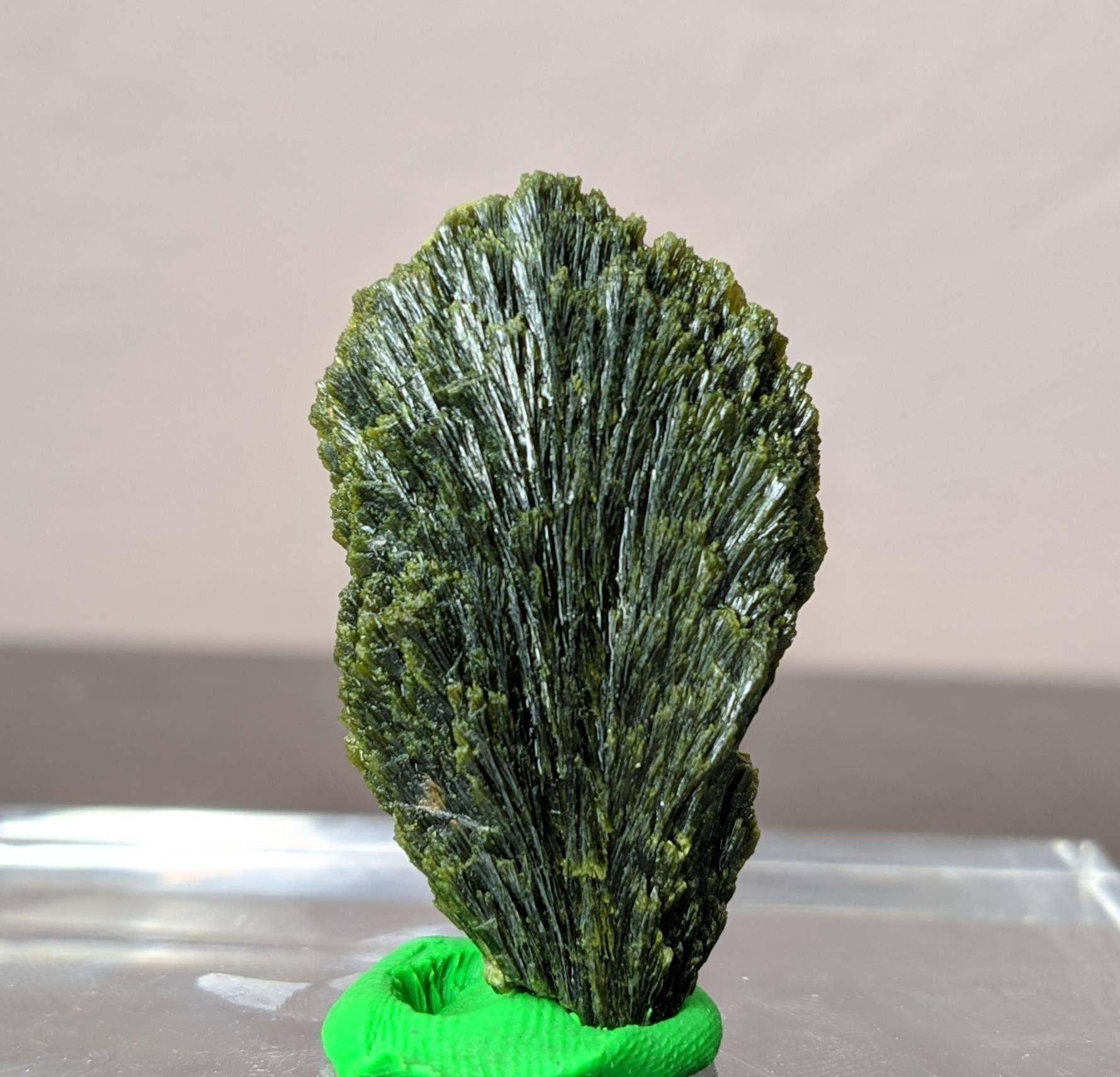 ARSAA GEMS AND MINERALSNatural green spray epidote crystal from Balochistan Pakistan, weight 10.5 grams - Premium  from ARSAA GEMS AND MINERALS - Just $25.00! Shop now at ARSAA GEMS AND MINERALS