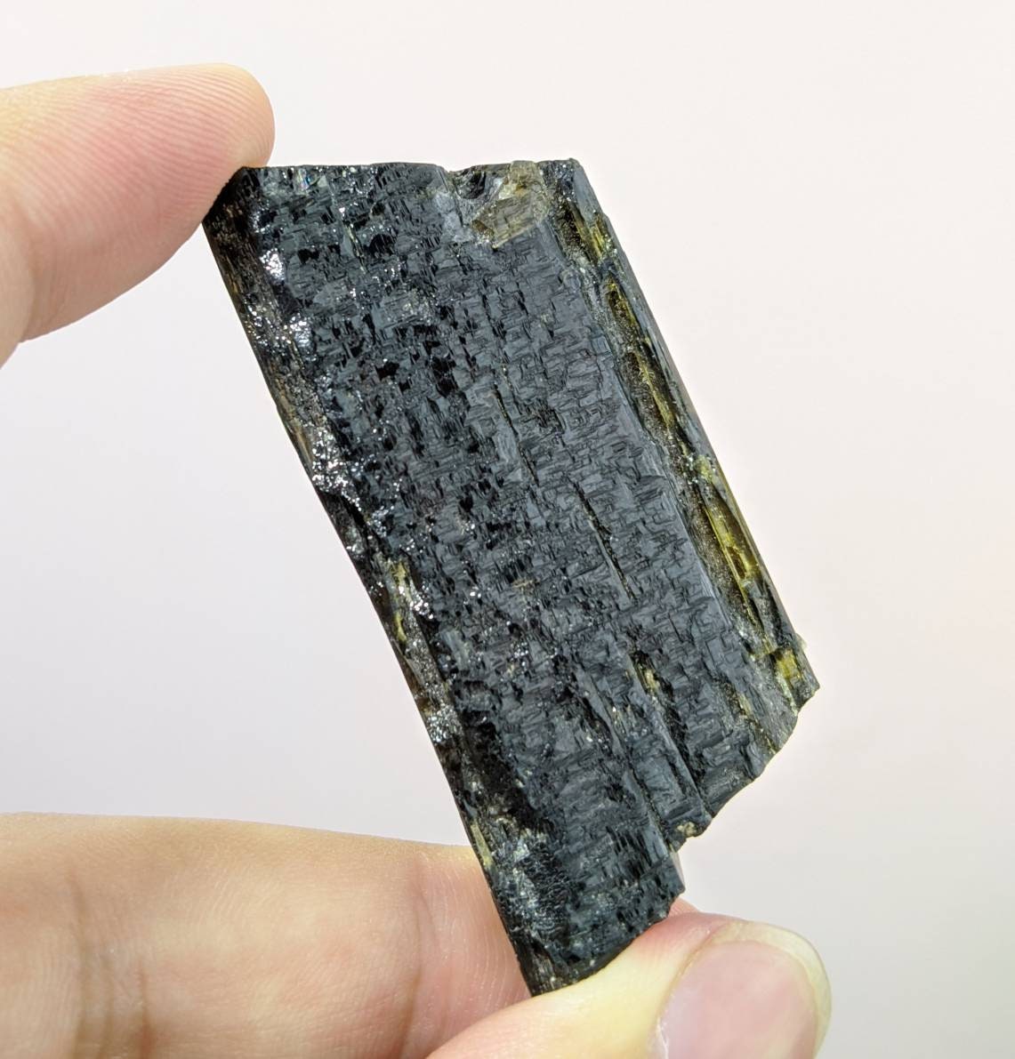 ARSAA GEMS AND MINERALSNatural transparent aesthetic 44.2 grams Beautiful pleochroic dark brown etched epidote crystal from Pakistan - Premium  from ARSAA GEMS AND MINERALS - Just $30.00! Shop now at ARSAA GEMS AND MINERALS