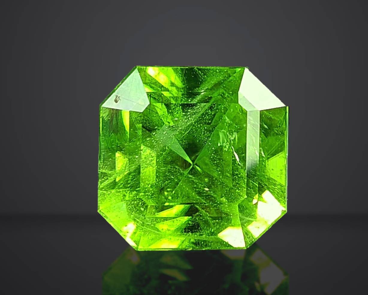 ARSAA GEMS AND MINERALSNatural top quality beautiful 14.5 carats eye nice clarity faceted radiant shape green peridot gem - Premium  from ARSAA GEMS AND MINERALS - Just $240.00! Shop now at ARSAA GEMS AND MINERALS