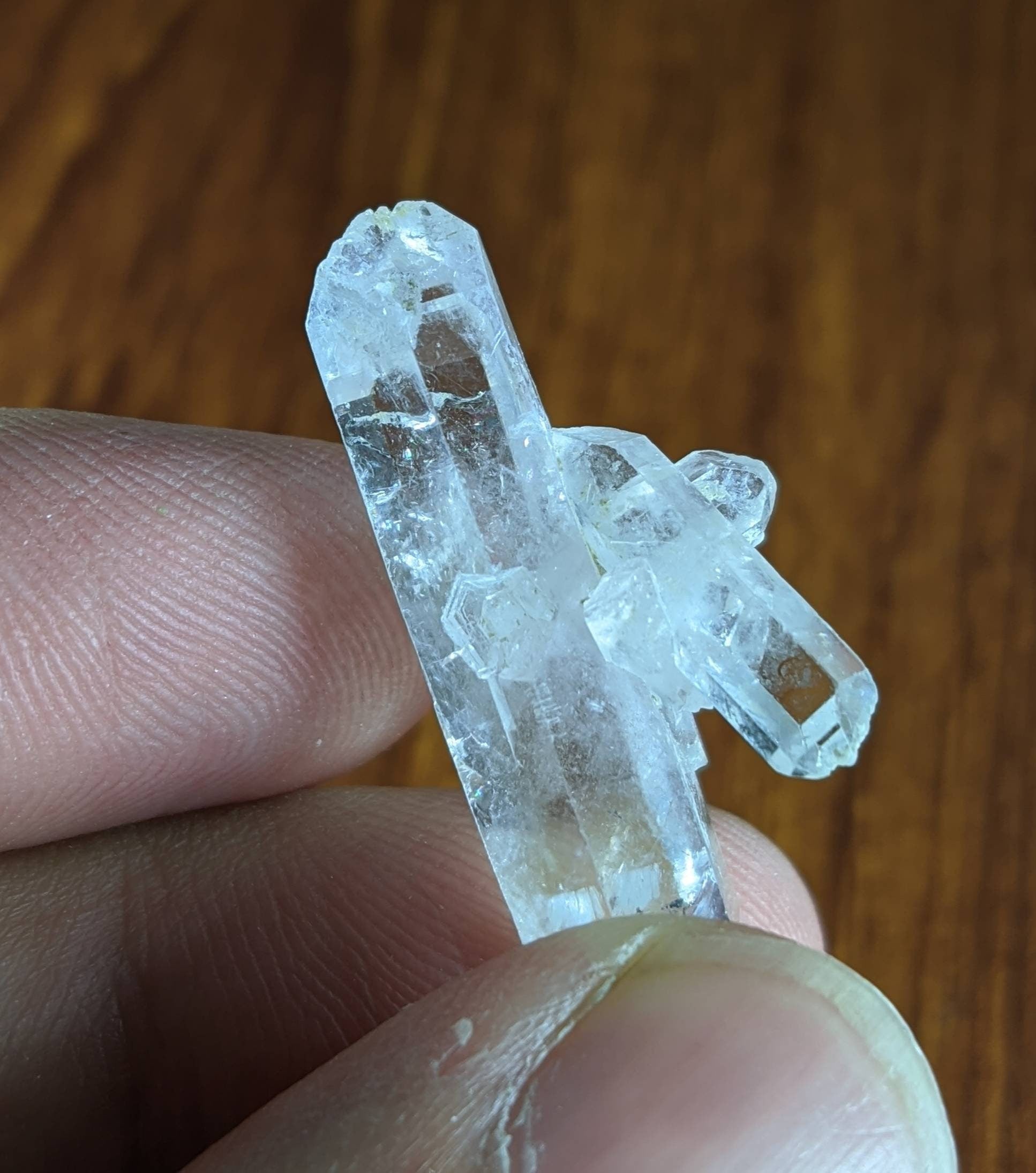 ARSAA GEMS AND MINERALSNatural fine quality beautiful 5.5 grams clear terminated etched quartz cluster from Balochistan Pakistan - Premium  from ARSAA GEMS AND MINERALS - Just $15.00! Shop now at ARSAA GEMS AND MINERALS