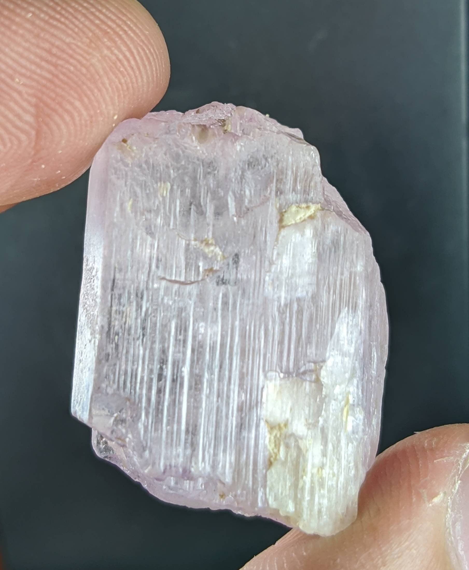 ARSAA GEMS AND MINERALSNatural fine quality aesthetic 15.2 grams clear purple lustrous kunzite crystal from Afghanistan - Premium  from ARSAA GEMS AND MINERALS - Just $20.00! Shop now at ARSAA GEMS AND MINERALS