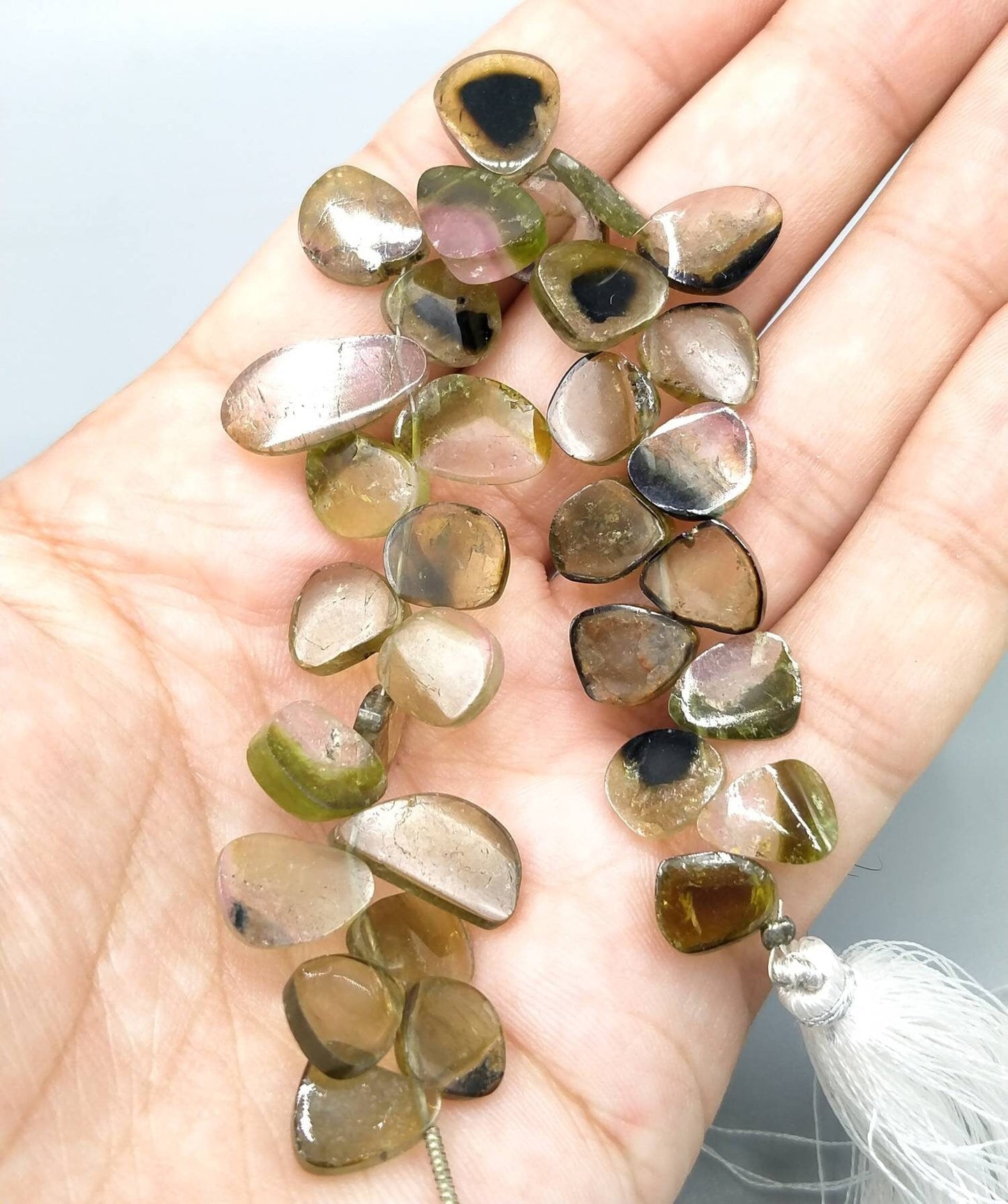 ARSAA GEMS AND MINERALSTop quality beautiful 17.8 grams watermelon tourmaline pear shape  beads string from Afghanistan - Premium  from ARSAA GEMS AND MINERALS - Just $100.00! Shop now at ARSAA GEMS AND MINERALS