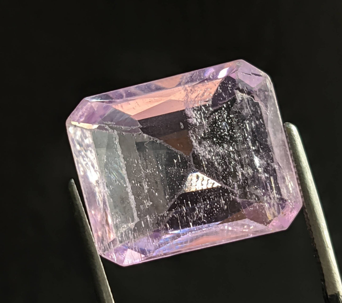 ARSAA GEMS AND MINERALSNatural top quality beautiful 17 carats faceted radiant shape kunzite gem - Premium  from ARSAA GEMS AND MINERALS - Just $34.00! Shop now at ARSAA GEMS AND MINERALS