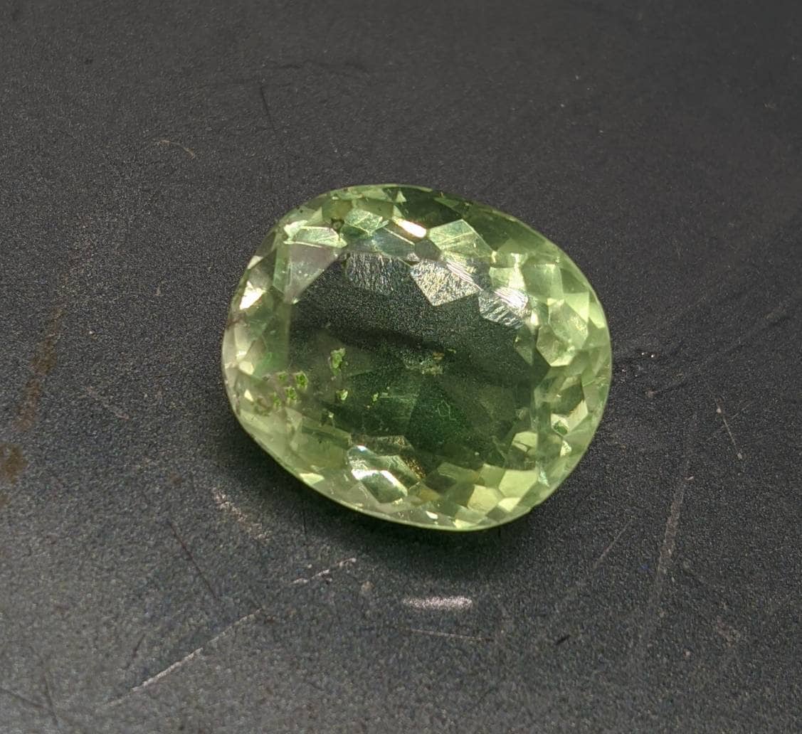 ARSAA GEMS AND MINERALSNatural aesthetic Beautiful 14 carats green fluorite faceted oval shape gem - Premium  from ARSAA GEMS AND MINERALS - Just $28.00! Shop now at ARSAA GEMS AND MINERALS