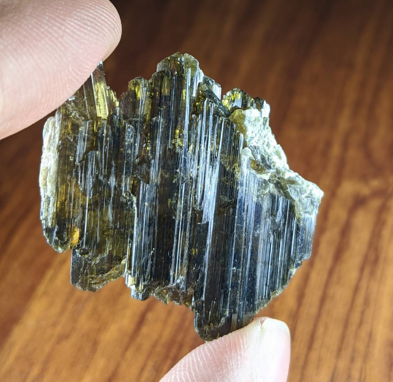 ARSAA GEMS AND MINERALSNatural fine quality beautiful 15.2 gram terminated faden green epidote crystal with wonderful structure - Premium  from ARSAA GEMS AND MINERALS - Just $30.00! Shop now at ARSAA GEMS AND MINERALS