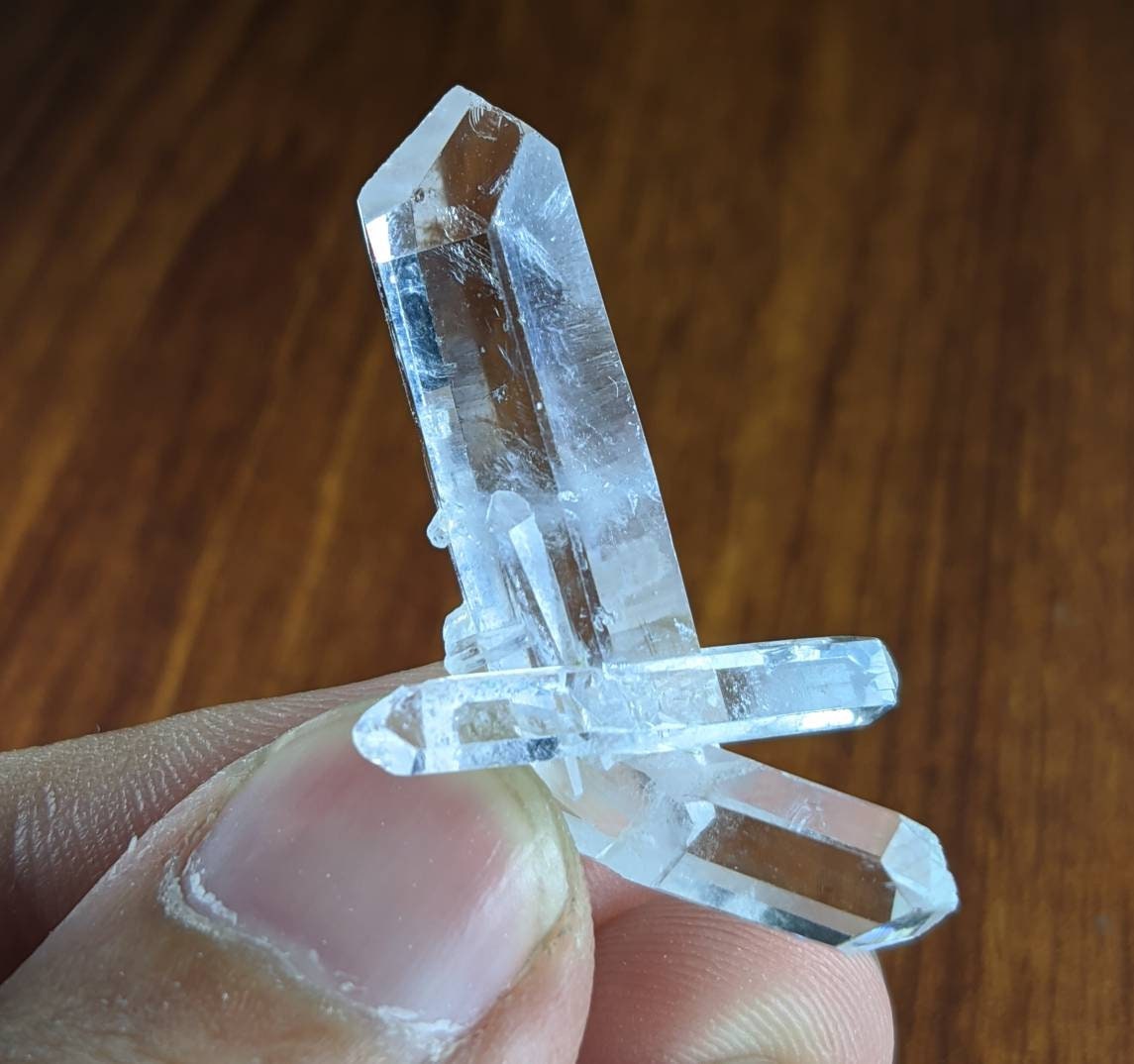 ARSAA GEMS AND MINERALSNatural fine quality beautiful 5.6 grams clear double terminated quartz crystal from Balochistan Pakistan - Premium  from ARSAA GEMS AND MINERALS - Just $20.00! Shop now at ARSAA GEMS AND MINERALS