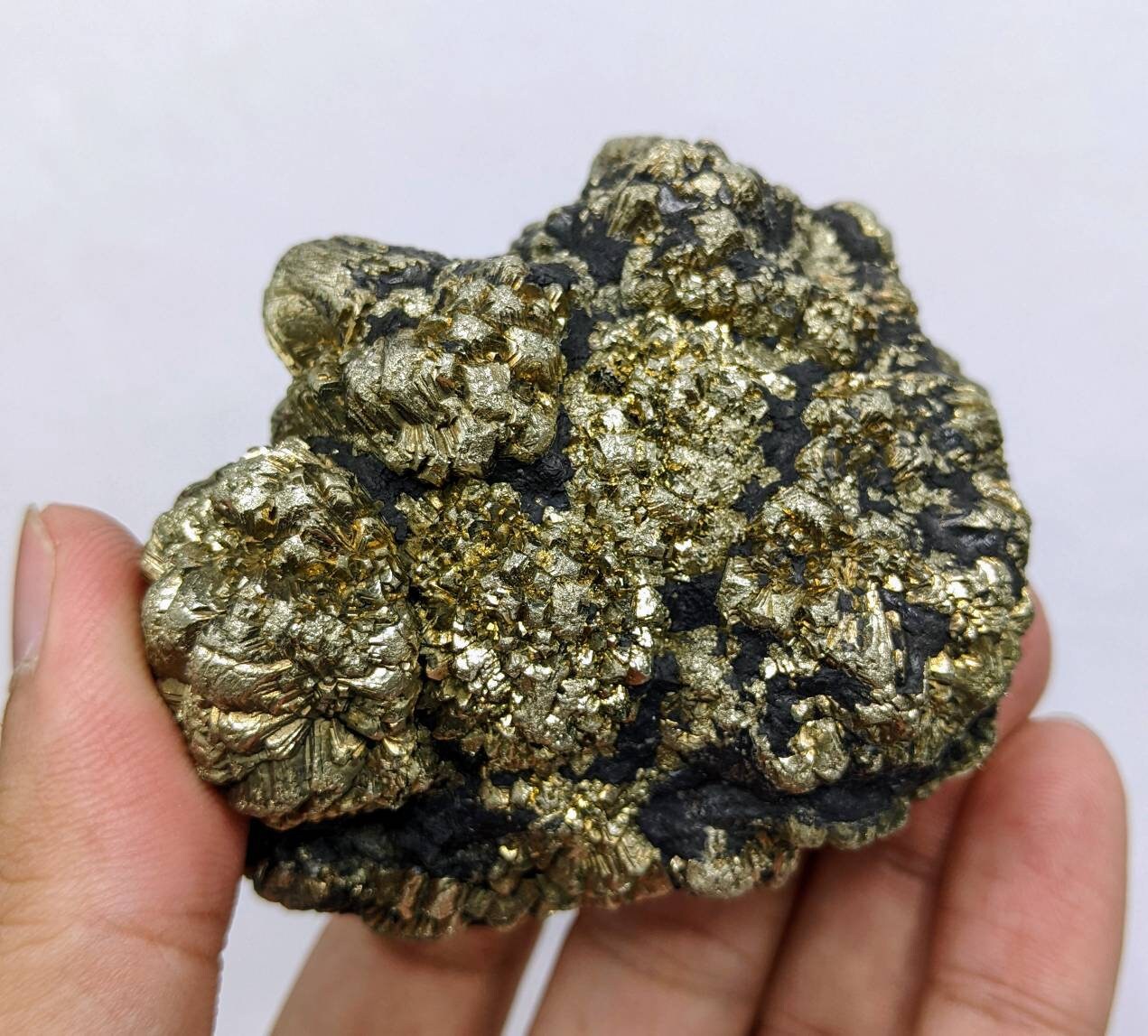 ARSAA GEMS AND MINERALSNew find big size golden Marcasite sphere shape cluster also called prophecy stone from a new find in Darra Adam Khel KPK Pakistan - Premium  from ARSAA GEMS AND MINERALS - Just $65.00! Shop now at ARSAA GEMS AND MINERALS