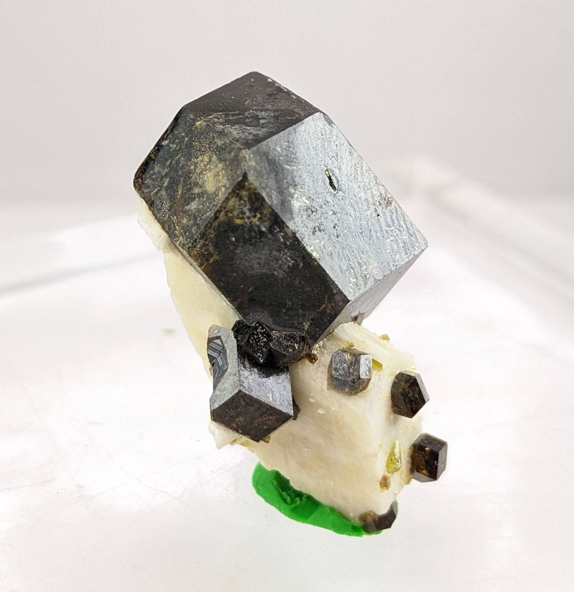 ARSAA GEMS AND MINERALSOn matrix andradite garnet with green epidote crystals from Pakistan, 7.5 grams - Premium  from ARSAA GEMS AND MINERALS - Just $30.00! Shop now at ARSAA GEMS AND MINERALS