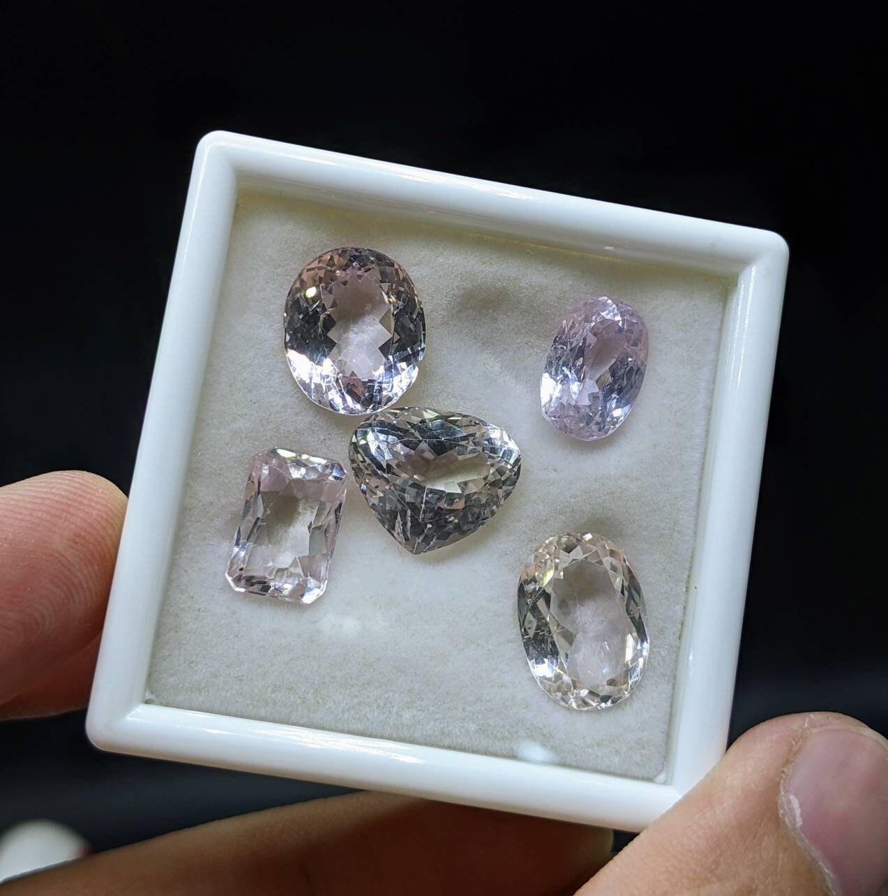 ARSAA GEMS AND MINERALSNatural pale pink small lot of kunzite gems , 37.20 carats, Excellent for jewelry - Premium  from ARSAA GEMS AND MINERALS - Just $100.00! Shop now at ARSAA GEMS AND MINERALS