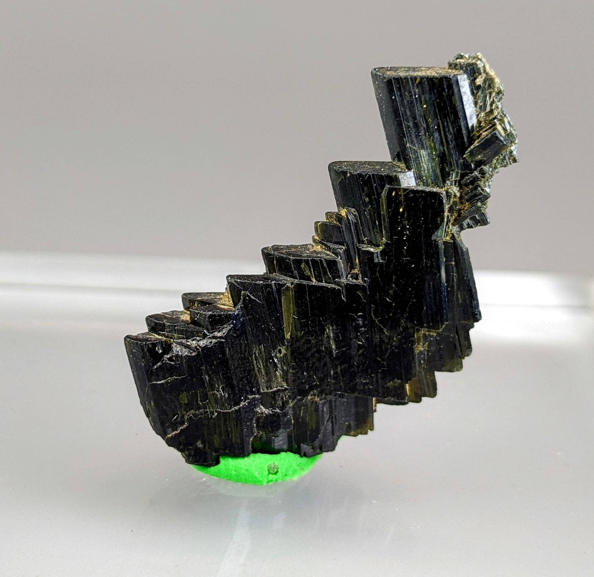 ARSAA GEMS AND MINERALSNatural aesthetic step formation terminated aegirine crystal from Pakistan, weight: 2.9 grams - Premium  from ARSAA GEMS AND MINERALS - Just $40.00! Shop now at ARSAA GEMS AND MINERALS
