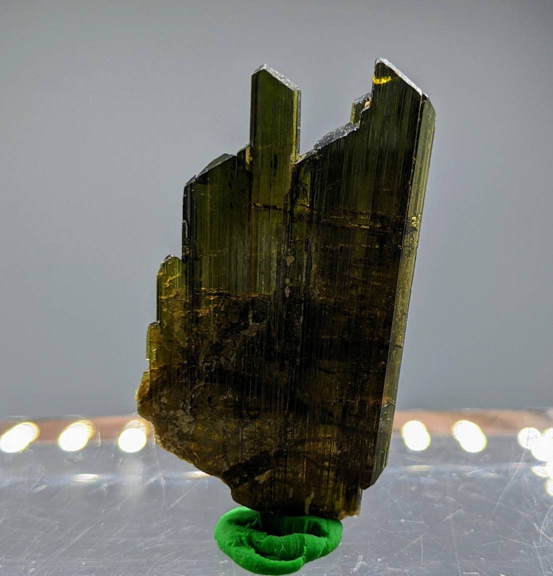 ARSAA GEMS AND MINERALSNatural aesthetic Beautiful 6.3 grams clear perfectly terminated epidote crystal - Premium  from ARSAA GEMS AND MINERALS - Just $30.00! Shop now at ARSAA GEMS AND MINERALS