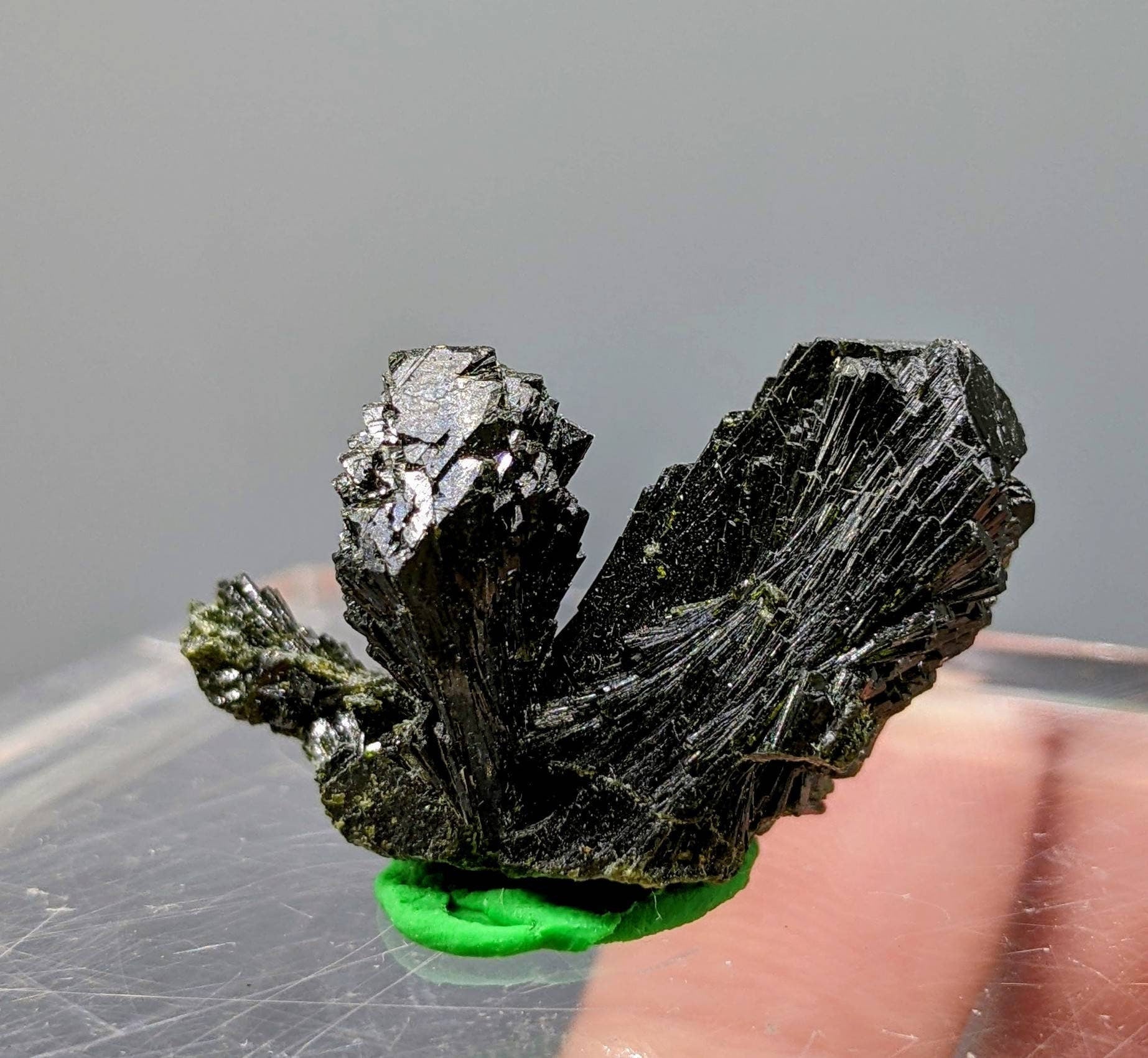 ARSAA GEMS AND MINERALSNatural green spray bowtie epidote crystal from Balochistan Pakistan, weight 9.8 grams - Premium  from ARSAA GEMS AND MINERALS - Just $35.00! Shop now at ARSAA GEMS AND MINERALS