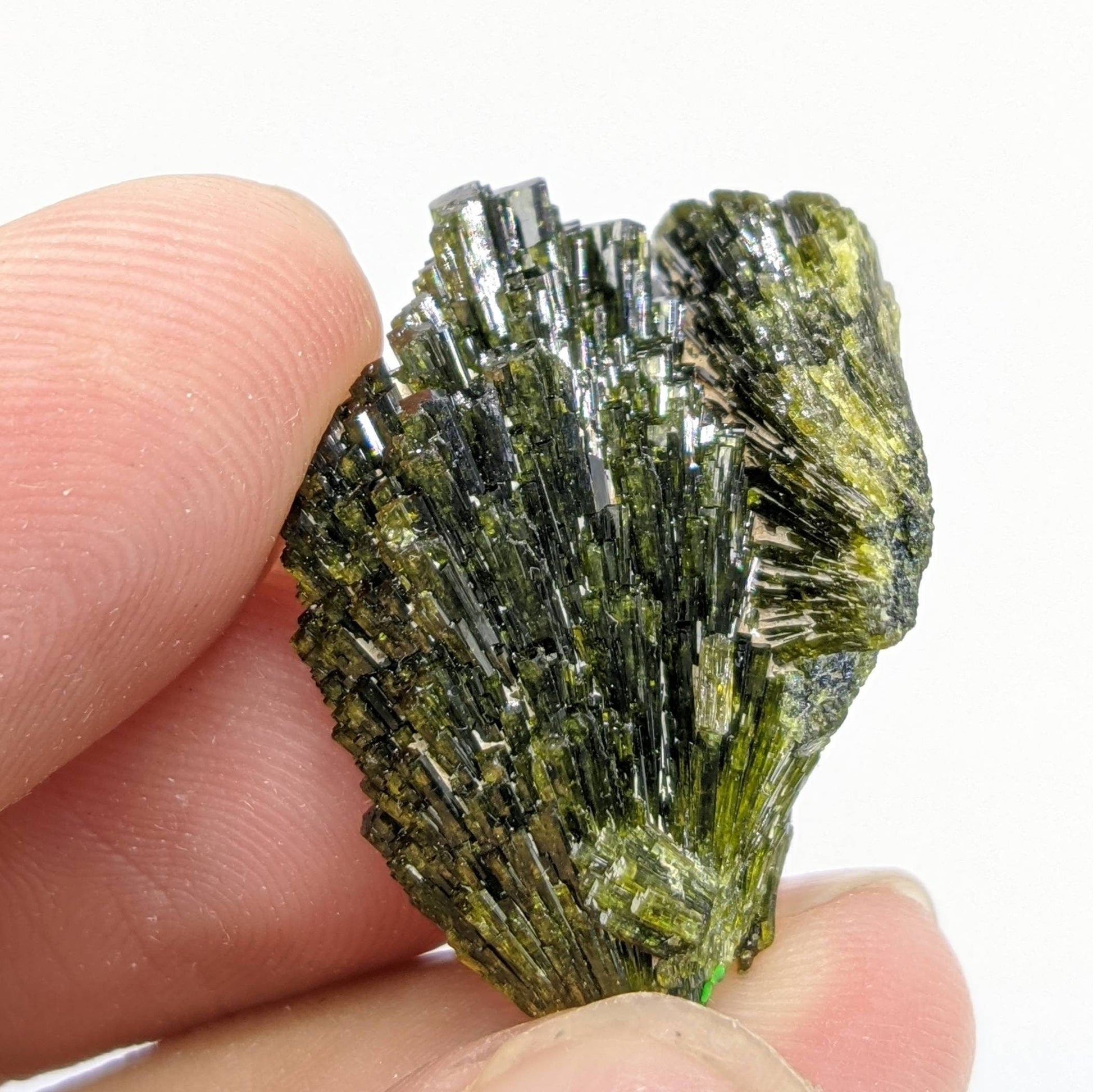 ARSAA GEMS AND MINERALSNatural green spray epidote crystal from Balochistan Pakistan, weight 10.4 grams - Premium  from ARSAA GEMS AND MINERALS - Just $20.00! Shop now at ARSAA GEMS AND MINERALS