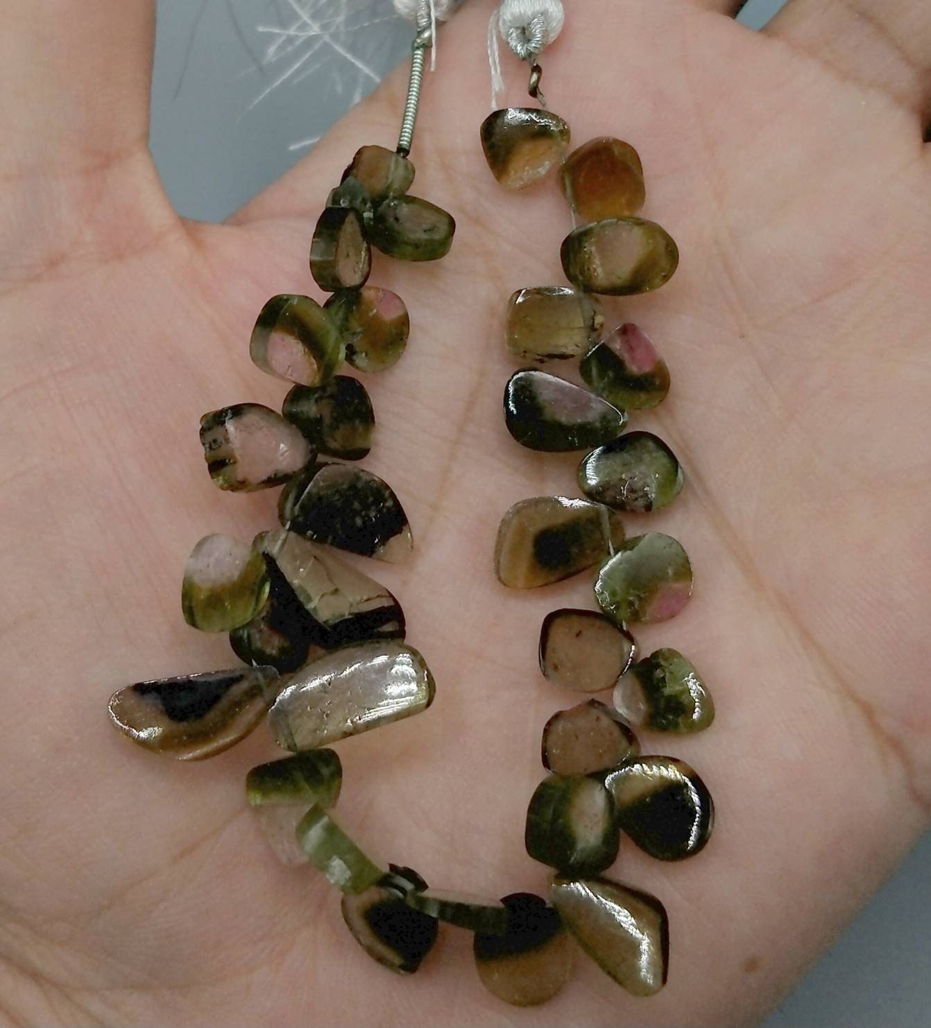 ARSAA GEMS AND MINERALSTop quality beautiful 13.4 grams watermelon tourmaline pear shape  beads string from Afghanistan - Premium  from ARSAA GEMS AND MINERALS - Just $100.00! Shop now at ARSAA GEMS AND MINERALS