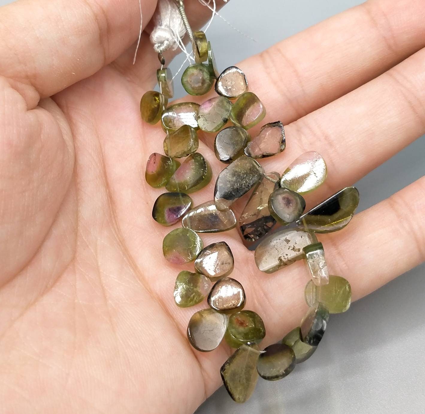ARSAA GEMS AND MINERALSTop quality beautiful 13.4 grams watermelon tourmaline pear shape  beads string from Afghanistan - Premium  from ARSAA GEMS AND MINERALS - Just $100.00! Shop now at ARSAA GEMS AND MINERALS