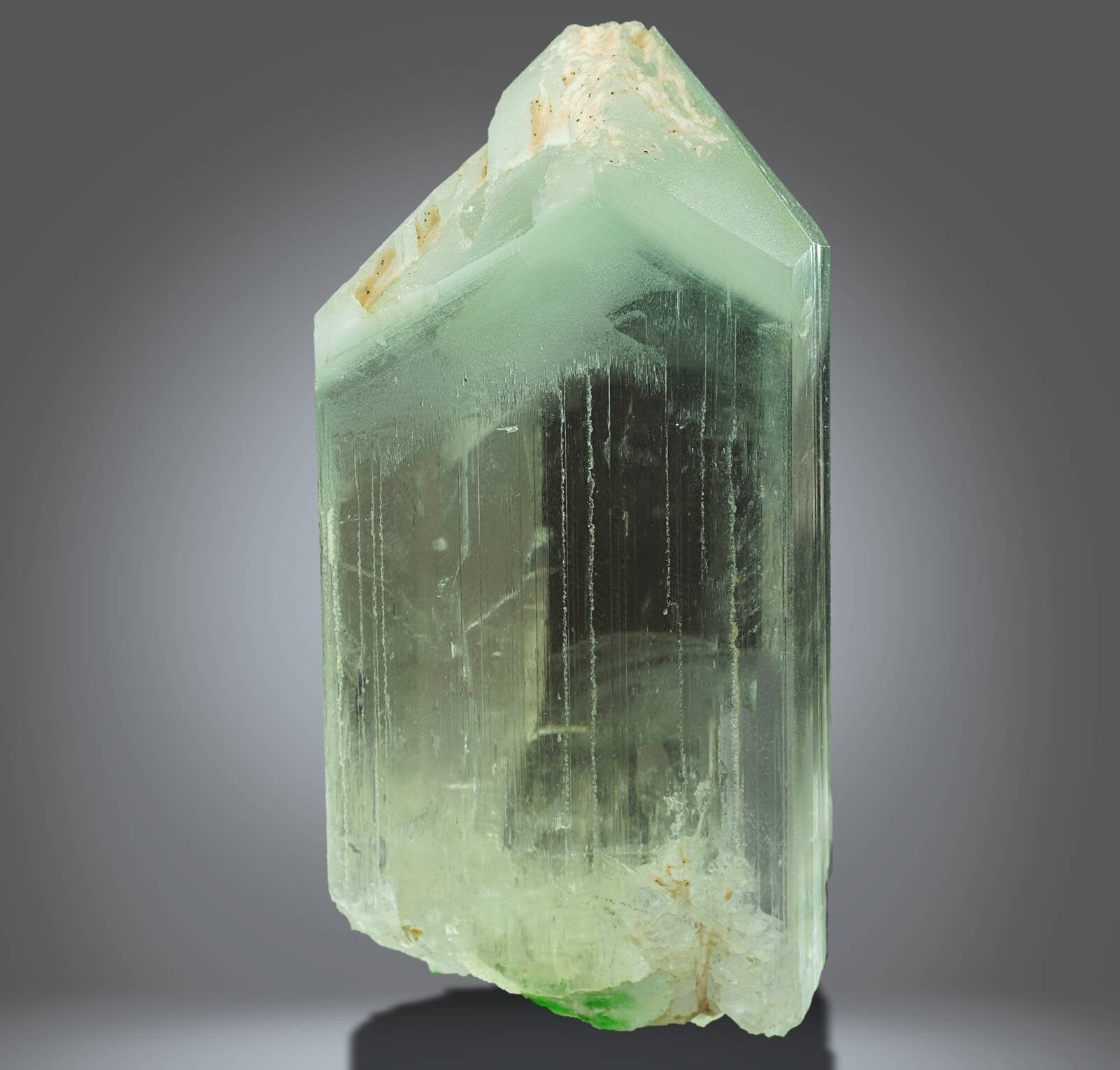 ARSAA GEMS AND MINERALSSpodumene var green kunzite aka Hiddenite clear gem quality lustrous crystal from Afghanistan, 156 grams - Premium  from ARSAA GEMS AND MINERALS - Just $700.00! Shop now at ARSAA GEMS AND MINERALS