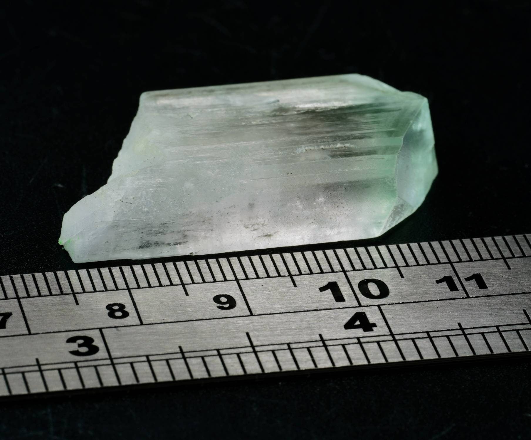 ARSAA GEMS AND MINERALSSpodumene var kunzite crystal clear gem quality lustrous from Laghman, Afghanistan, 13.8 grams - Premium  from ARSAA GEMS AND MINERALS - Just $70.00! Shop now at ARSAA GEMS AND MINERALS