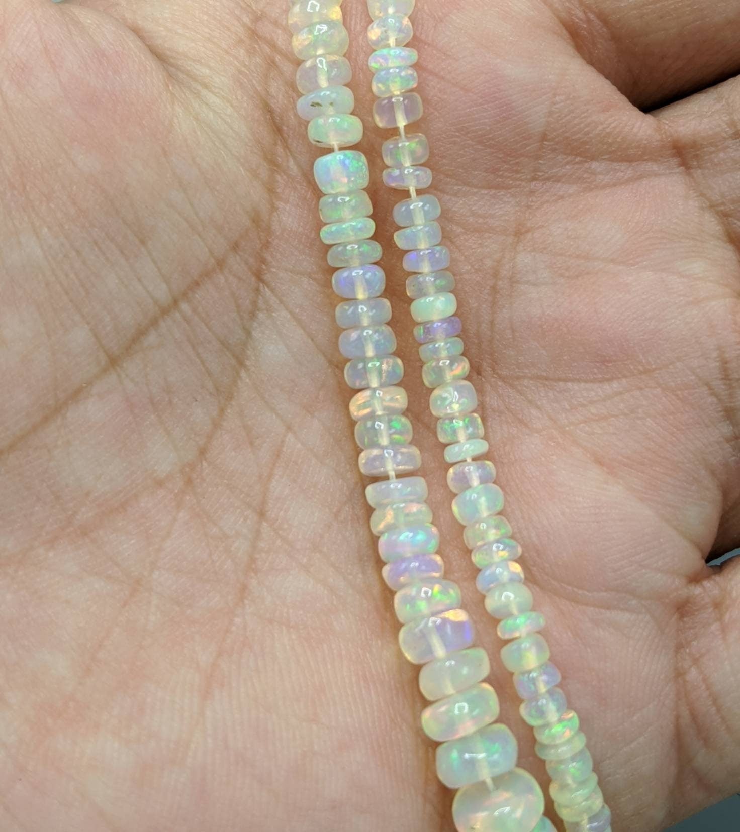 ARSAA GEMS AND MINERALSFine quality aesthetic opal beads strand, weight 9.5 grams from Ethiopia - Premium  from ARSAA GEMS AND MINERALS - Just $80.00! Shop now at ARSAA GEMS AND MINERALS