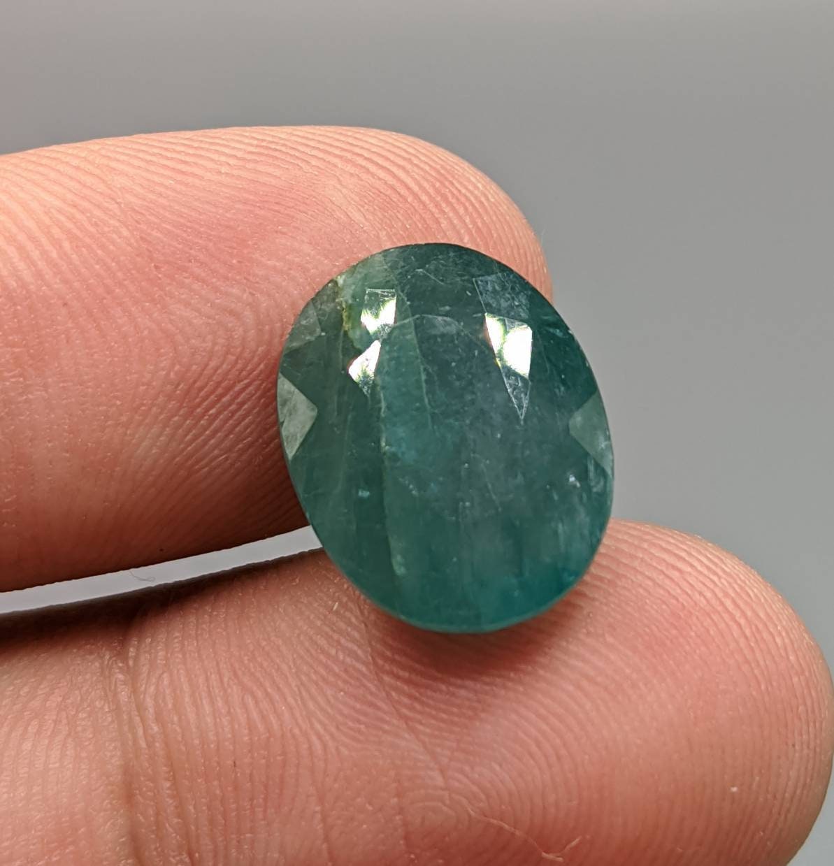 ARSAA GEMS AND MINERALSTop Quality beautiful natural 11 carats faceted oval shape grandidierite gem - Premium  from ARSAA GEMS AND MINERALS - Just $30.00! Shop now at ARSAA GEMS AND MINERALS