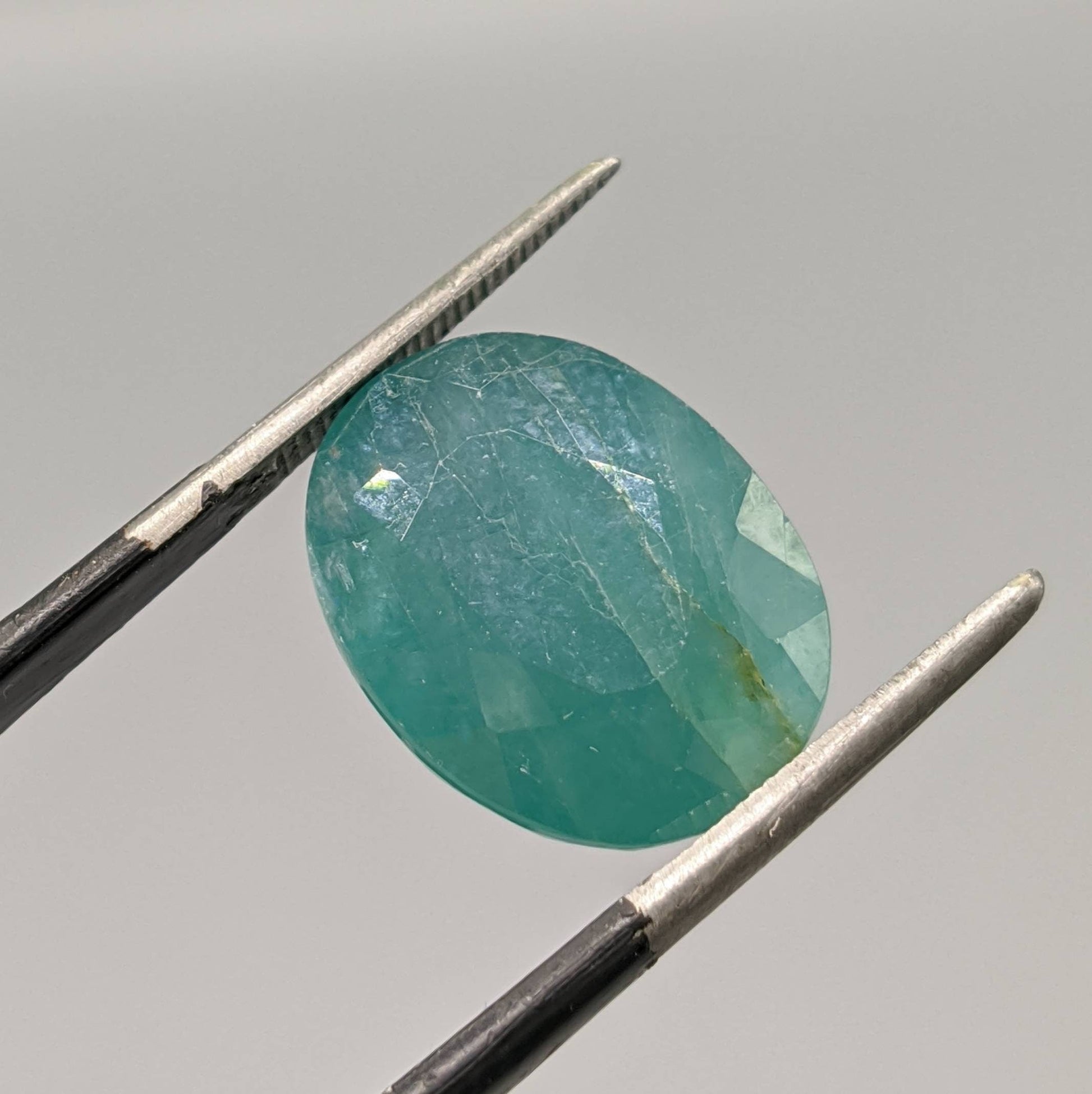 ARSAA GEMS AND MINERALSTop Quality beautiful natural 11 carats faceted oval shape grandidierite gem - Premium  from ARSAA GEMS AND MINERALS - Just $30.00! Shop now at ARSAA GEMS AND MINERALS