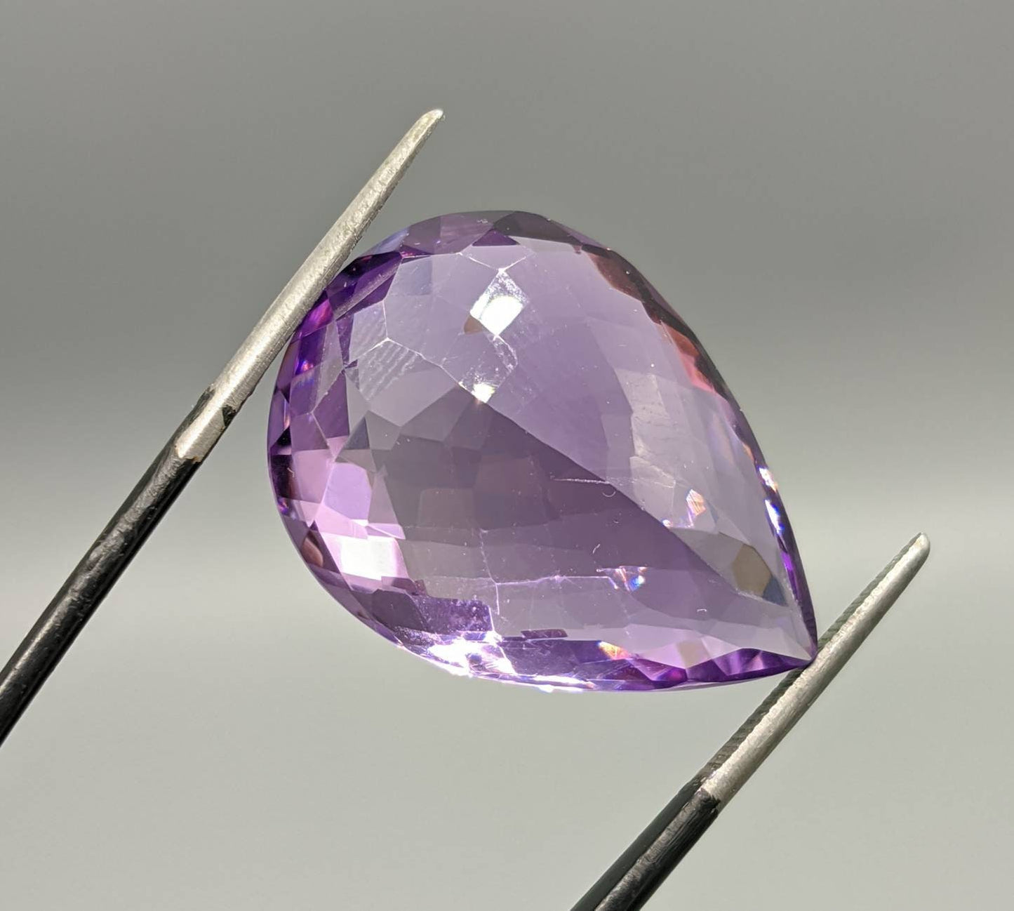ARSAA GEMS AND MINERALSA natural 26 carats eye clean clarity deep purple color faceted checkerboard shape amethyst gem - Premium  from ARSAA GEMS AND MINERALS - Just $60.00! Shop now at ARSAA GEMS AND MINERALS