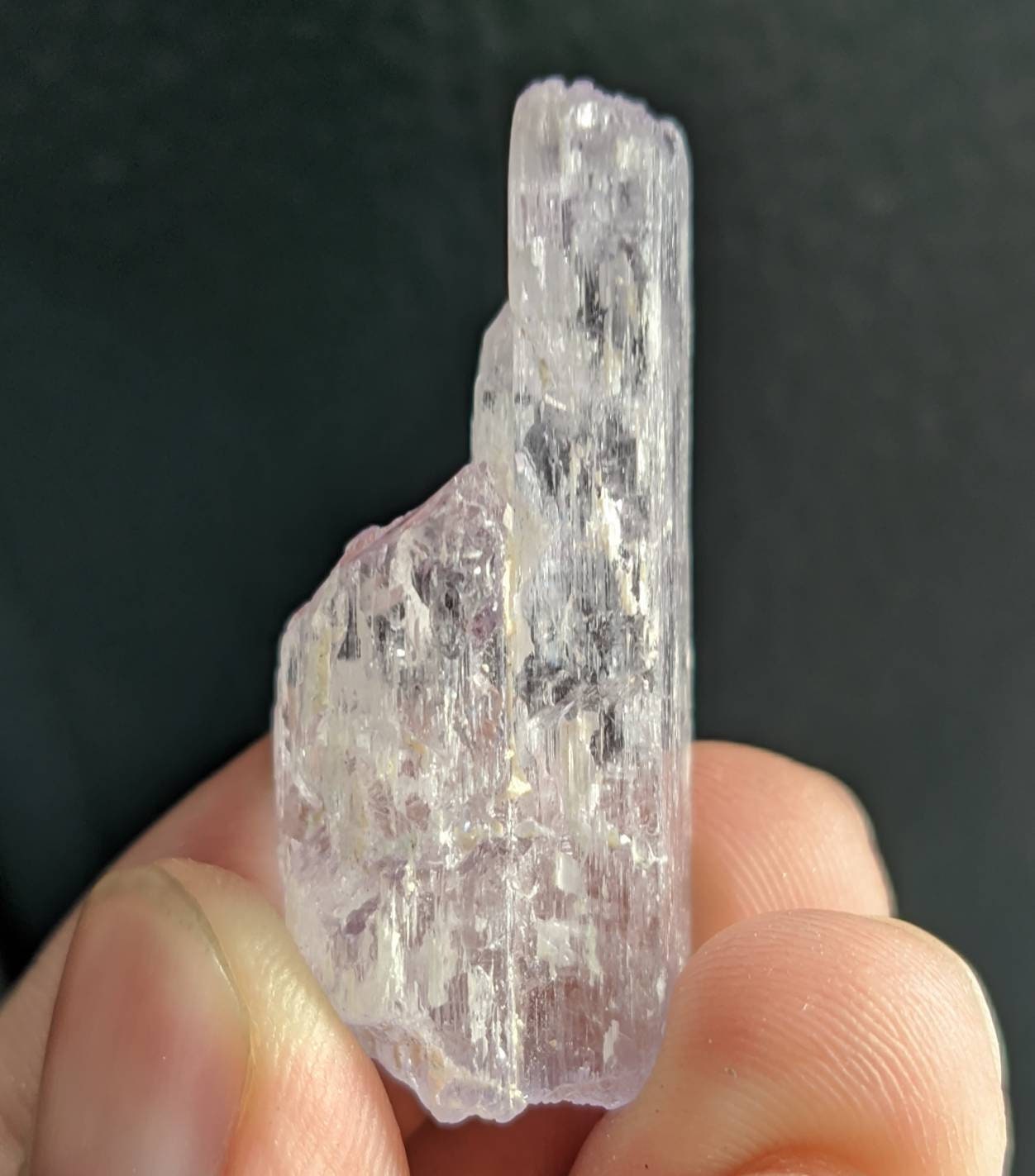 ARSAA GEMS AND MINERALSAn aesthetic 13 grams purple color lustrous kunzite crystal from Afghanistan - Premium  from ARSAA GEMS AND MINERALS - Just $15.00! Shop now at ARSAA GEMS AND MINERALS