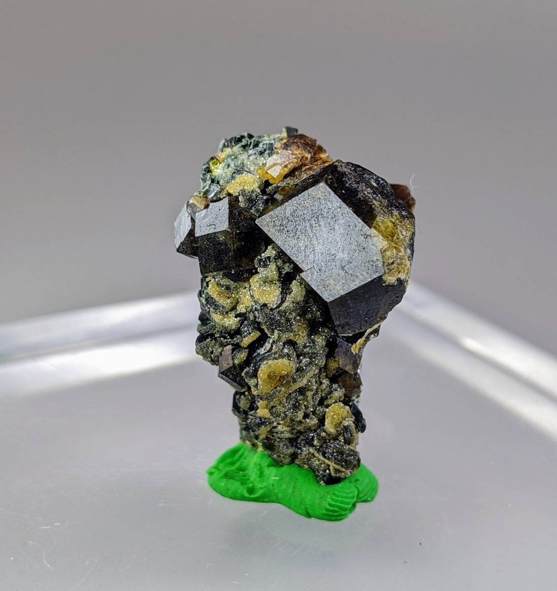 ARSAA GEMS AND MINERALSGarnet on matrix with green epidote and clinochlore from Afghanistan, 8.4 grams - Premium  from ARSAA GEMS AND MINERALS - Just $30.00! Shop now at ARSAA GEMS AND MINERALS