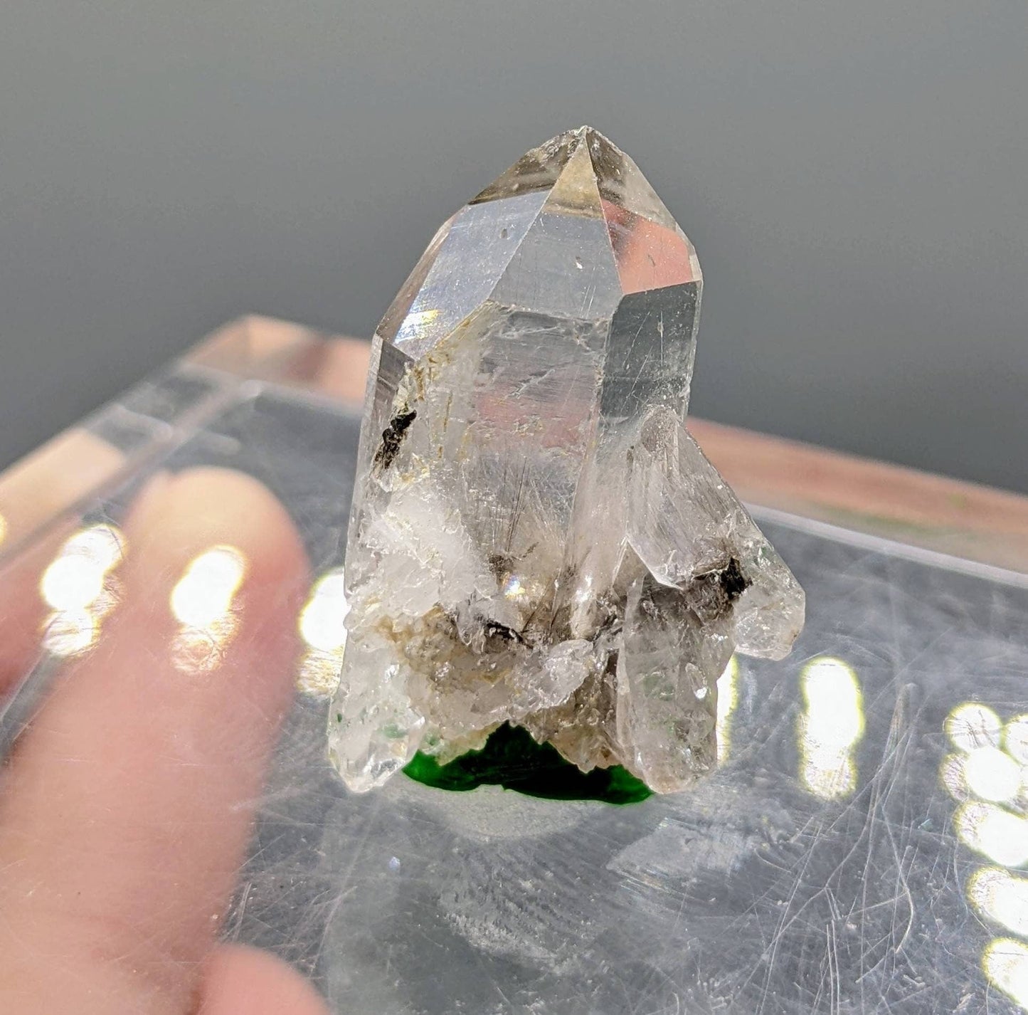 ARSAA GEMS AND MINERALSNatural fine quality beautiful 5.8 grams clear brookite included quartz crystal from Baluchistan Pakistan - Premium  from ARSAA GEMS AND MINERALS - Just $20.00! Shop now at ARSAA GEMS AND MINERALS