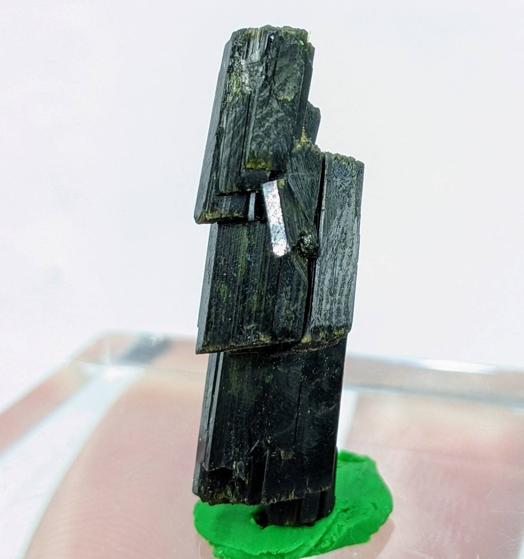 ARSAA GEMS AND MINERALSNatural aesthetic step formation terminated aegirine crystal from Pakistan, weight: 4 grams - Premium  from ARSAA GEMS AND MINERALS - Just $45.00! Shop now at ARSAA GEMS AND MINERALS