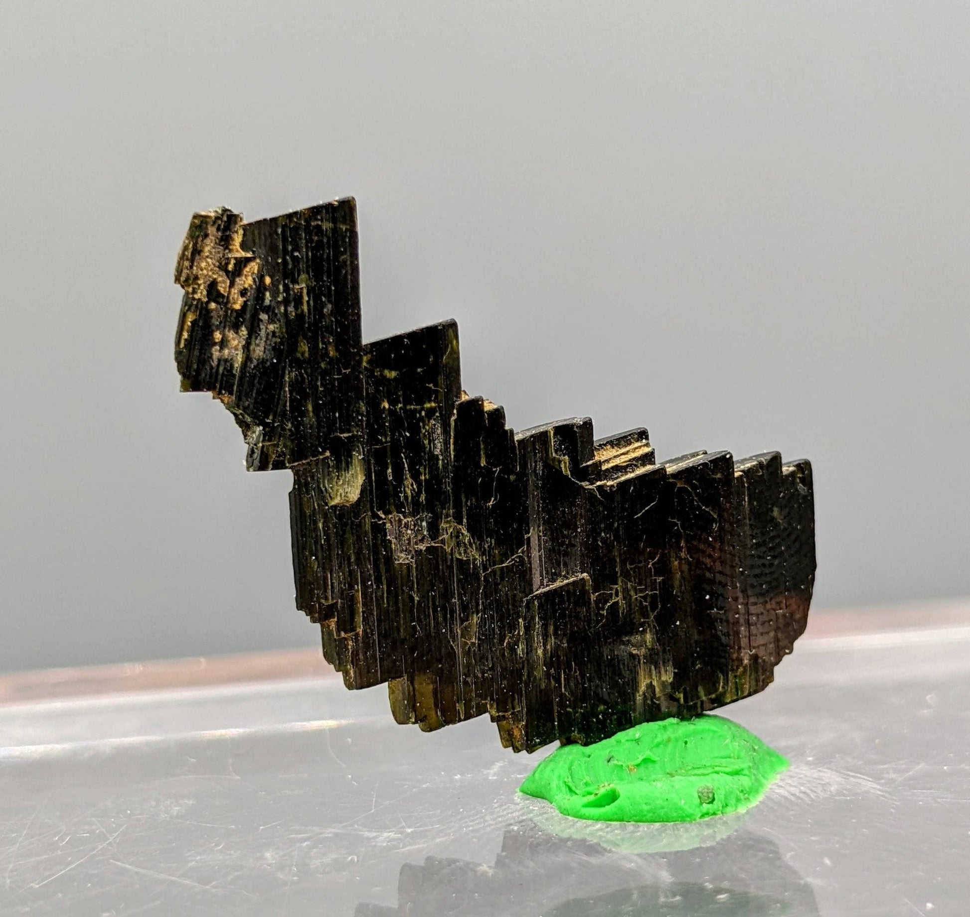 ARSAA GEMS AND MINERALSNatural aesthetic step formation terminated aegirine crystal from Pakistan, weight: 2.9 grams - Premium  from ARSAA GEMS AND MINERALS - Just $40.00! Shop now at ARSAA GEMS AND MINERALS