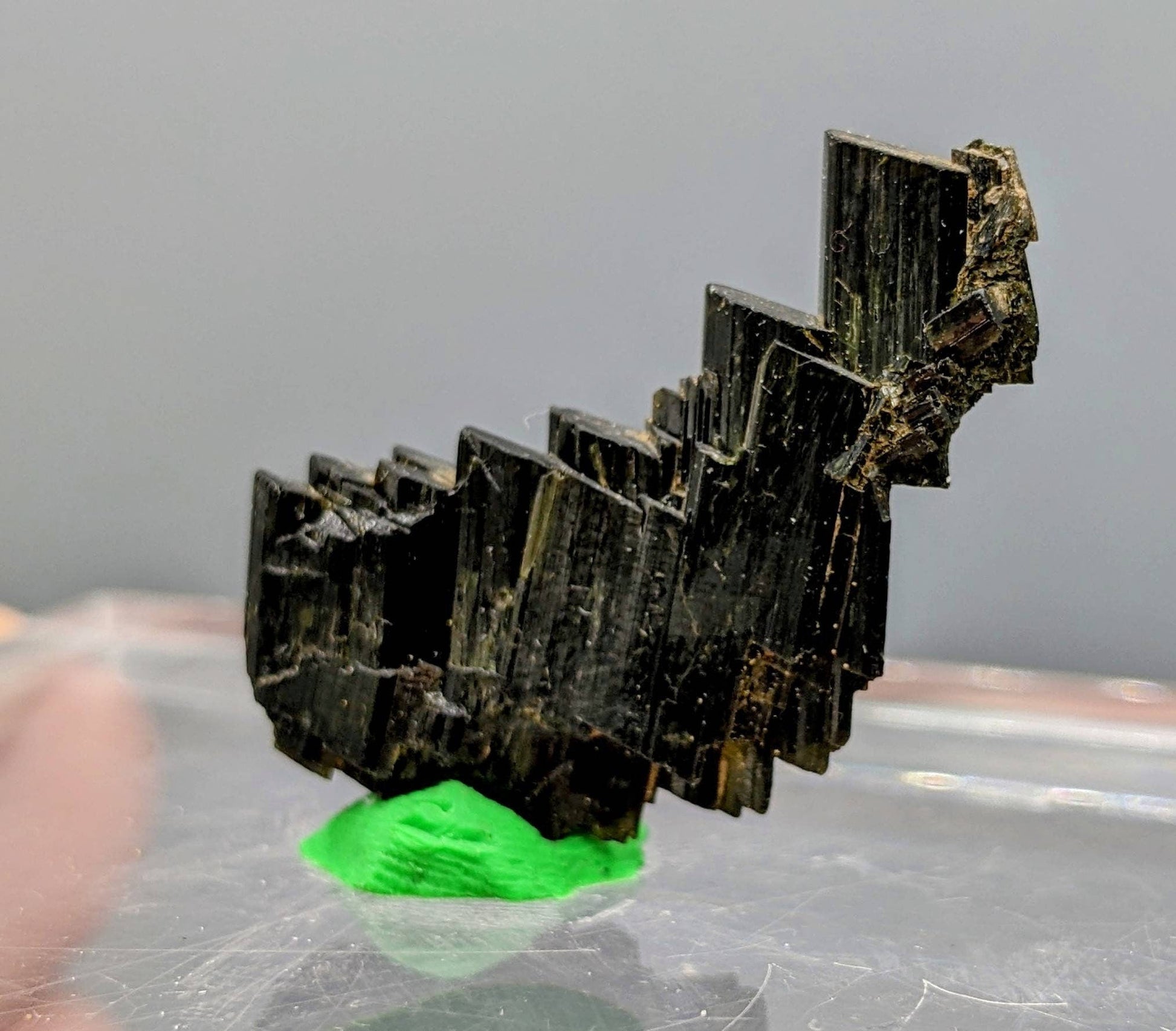 ARSAA GEMS AND MINERALSNatural aesthetic step formation terminated aegirine crystal from Pakistan, weight: 2.9 grams - Premium  from ARSAA GEMS AND MINERALS - Just $40.00! Shop now at ARSAA GEMS AND MINERALS