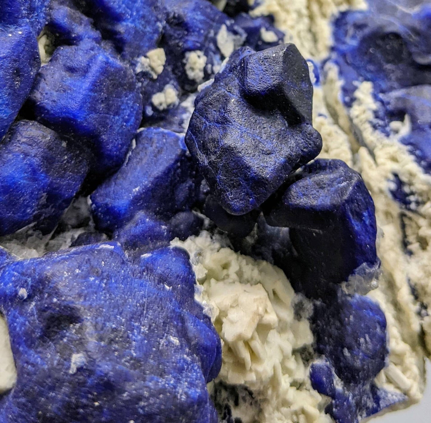 ARSAA GEMS AND MINERALSHauyne var. lazurite and White Gonnardite. A very aesthetic specimen from Afghanistan - Premium  from ARSAA GEMS AND MINERALS - Just $800.00! Shop now at ARSAA GEMS AND MINERALS