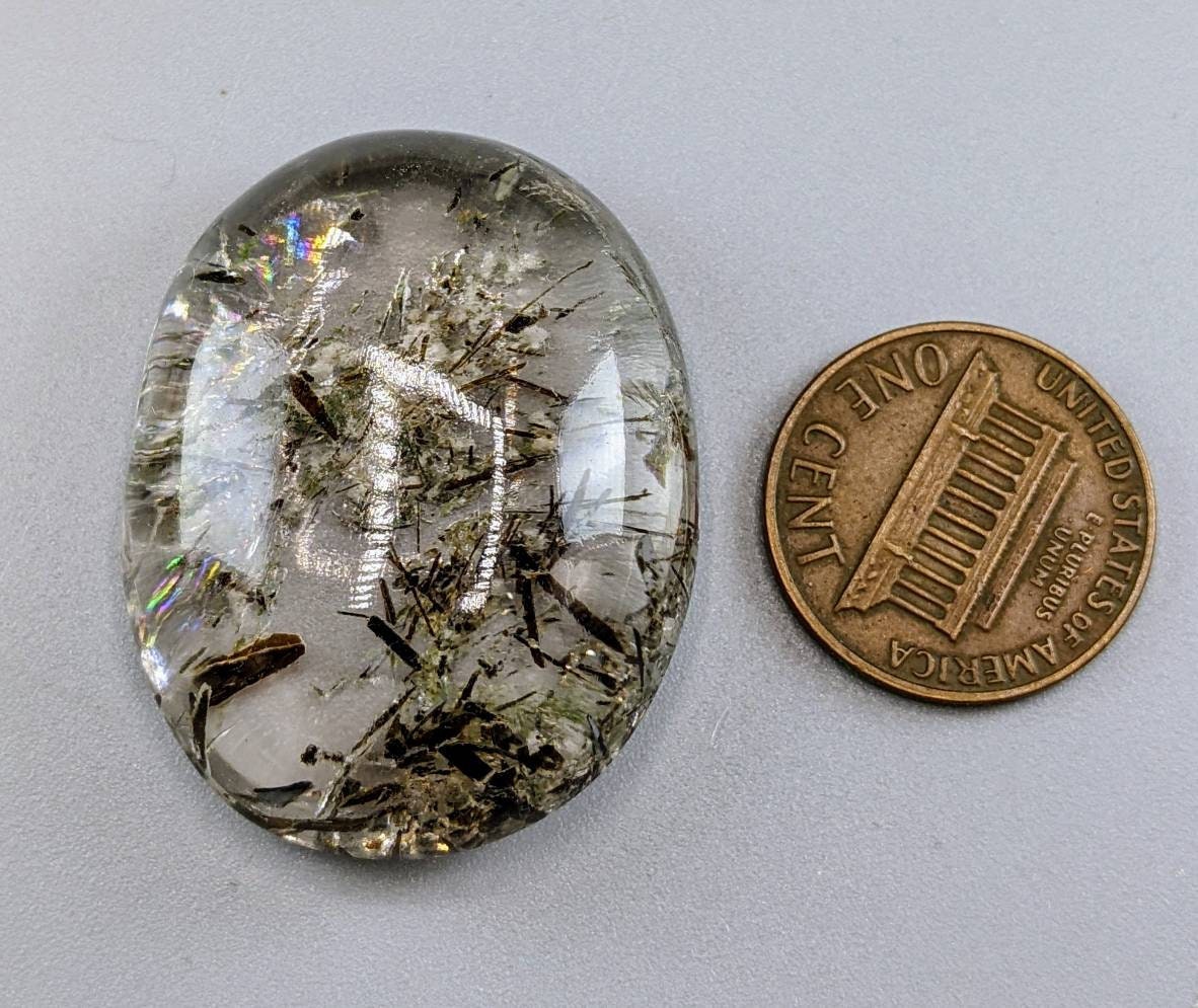ARSAA GEMS AND MINERALSNatural fine quality nice clarity Rutile included cabochon from Zagi Mountain KP Pakistan, weight 19.5 grams - Premium  from ARSAA GEMS AND MINERALS - Just $70.00! Shop now at ARSAA GEMS AND MINERALS
