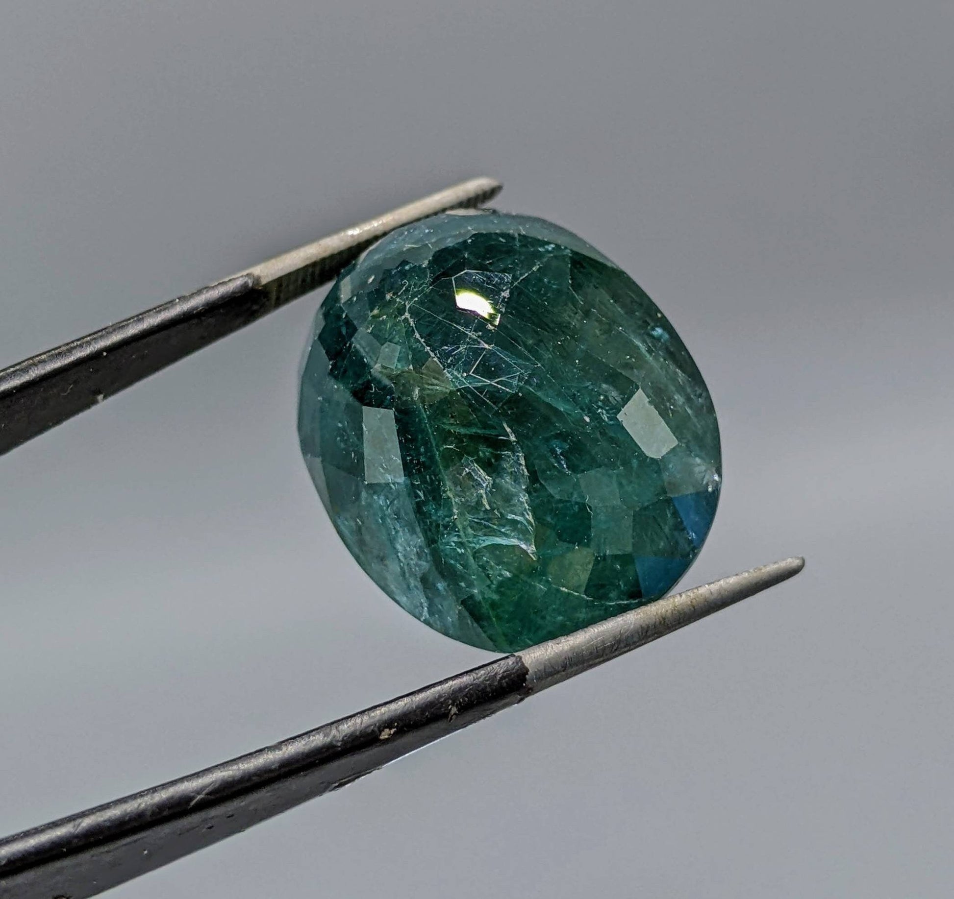 ARSAA GEMS AND MINERALSTop Quality beautiful natural 34 carats faceted oval shape grandidierite gem - Premium  from ARSAA GEMS AND MINERALS - Just $100.00! Shop now at ARSAA GEMS AND MINERALS