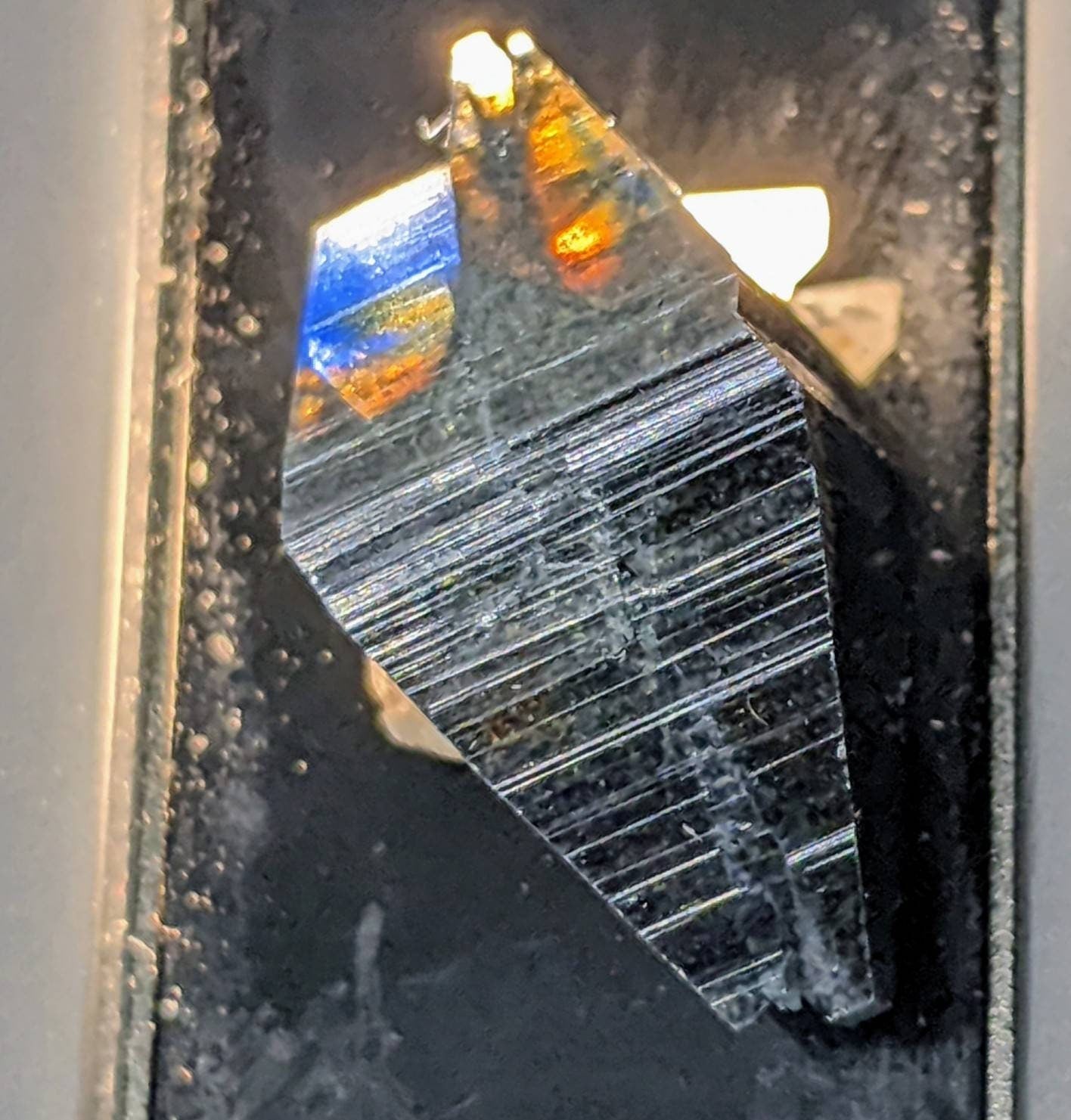 ARSAA GEMS AND MINERALSRare single big blue on top edge anatas crystal partially terminated with quartz from Balochistan Pakistan , weight 2.1 gram - Premium  from ARSAA GEMS AND MINERALS - Just $65.00! Shop now at ARSAA GEMS AND MINERALS