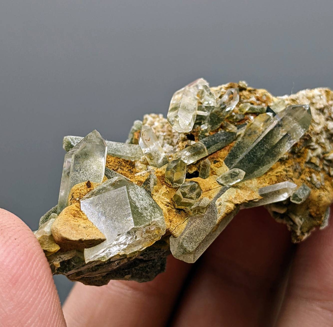 ARSAA GEMS AND MINERALSNatural top quality beautiful 16.7 grams chlorine quartz Cluster from Balochistan Pakistan - Premium  from ARSAA GEMS AND MINERALS - Just $25.00! Shop now at ARSAA GEMS AND MINERALS