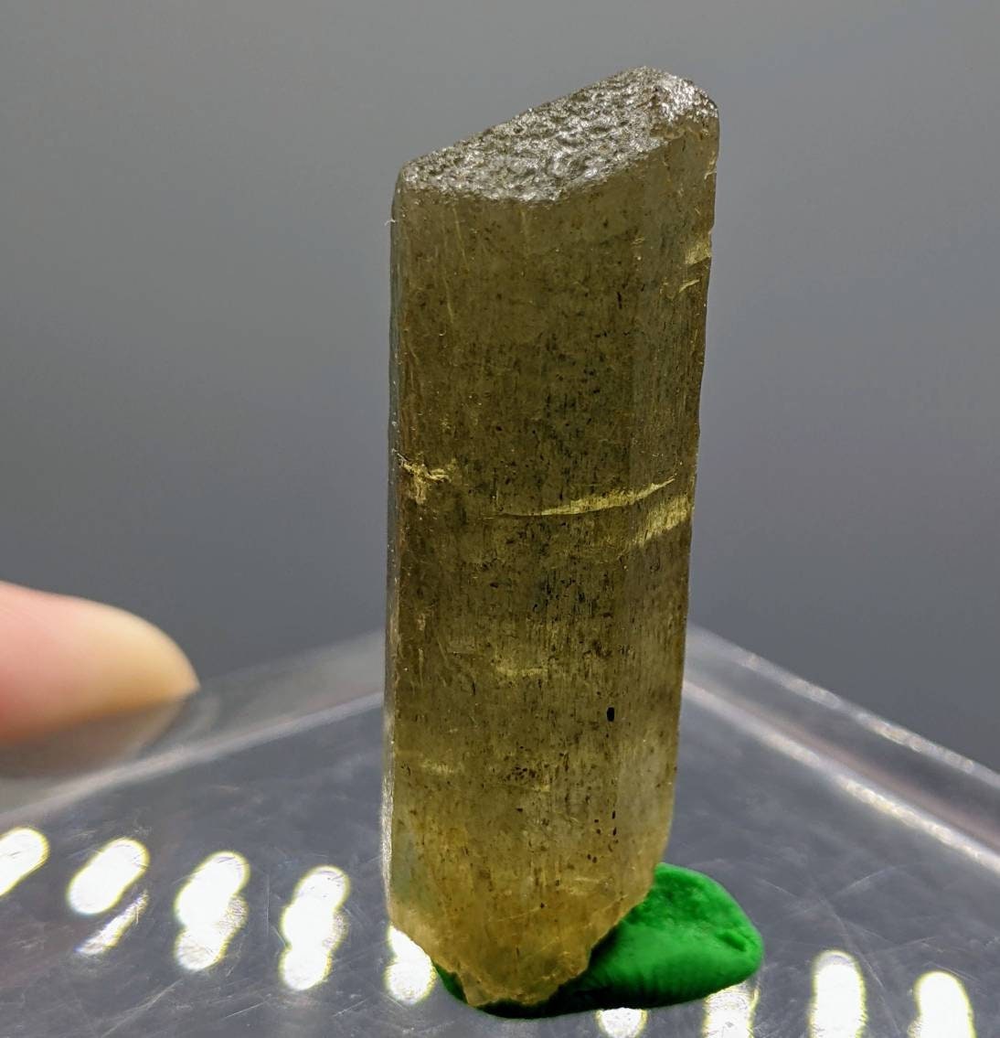 ARSAA GEMS AND MINERALSNatural fine quality beautiful 17.4 grams green scapolite crystal - Premium  from ARSAA GEMS AND MINERALS - Just $30.00! Shop now at ARSAA GEMS AND MINERALS