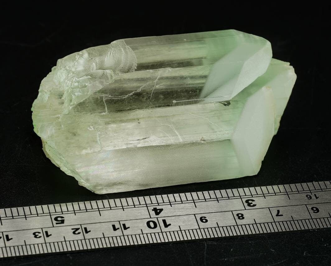 ARSAA GEMS AND MINERALSSpodumene var green kunzite aka Hiddenite clear gem quality lustrous crystal from Afghanistan, 156 grams - Premium  from ARSAA GEMS AND MINERALS - Just $700.00! Shop now at ARSAA GEMS AND MINERALS