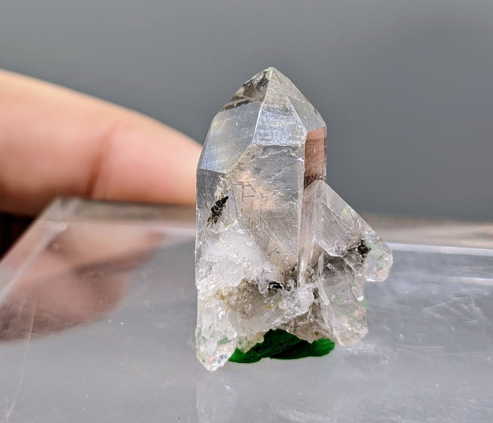 ARSAA GEMS AND MINERALSNatural fine quality beautiful 5.8 grams clear brookite included quartz crystal from Baluchistan Pakistan - Premium  from ARSAA GEMS AND MINERALS - Just $20.00! Shop now at ARSAA GEMS AND MINERALS