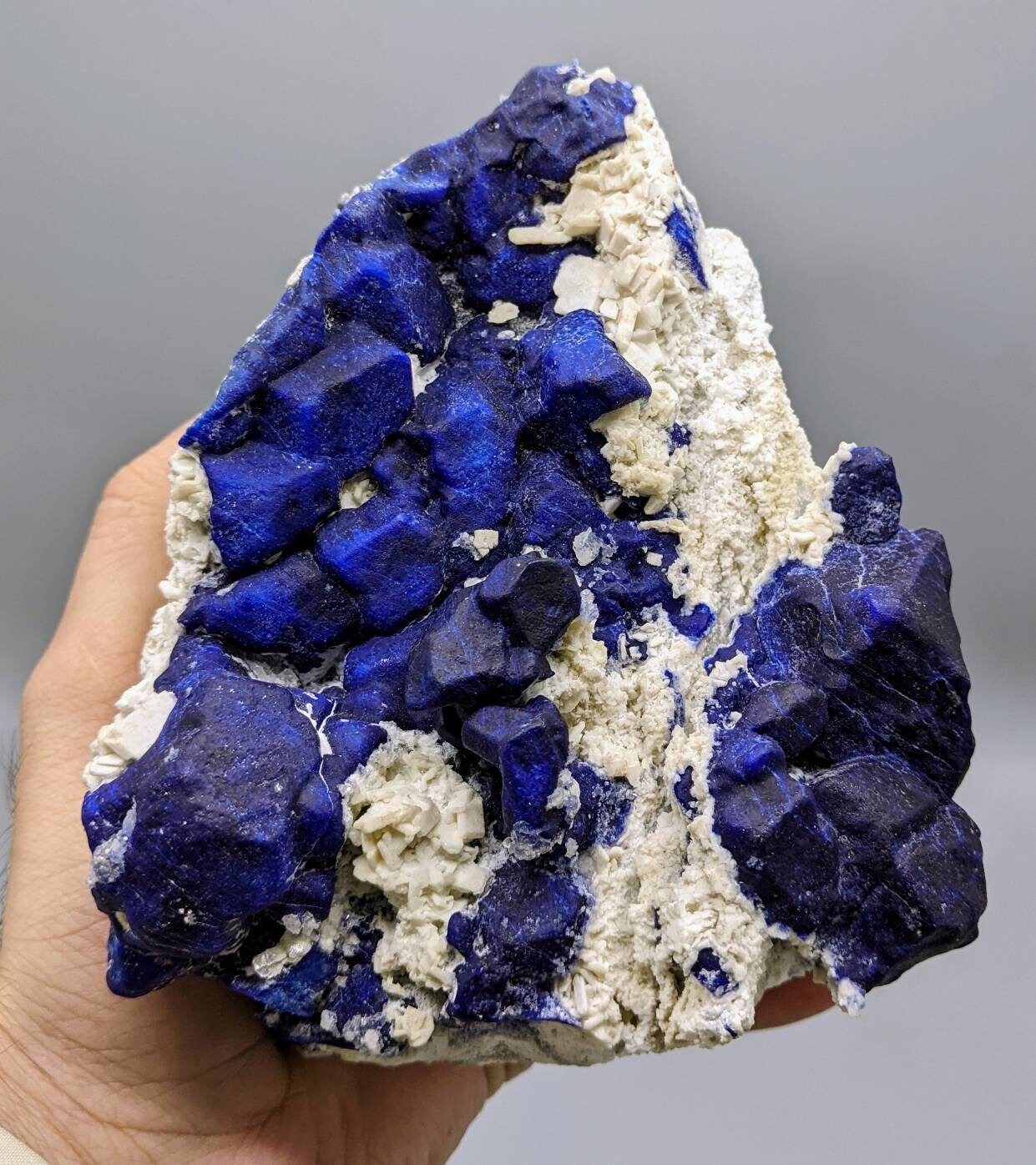 ARSAA GEMS AND MINERALSHauyne var. lazurite and White Gonnardite. A very aesthetic specimen from Afghanistan - Premium  from ARSAA GEMS AND MINERALS - Just $800.00! Shop now at ARSAA GEMS AND MINERALS