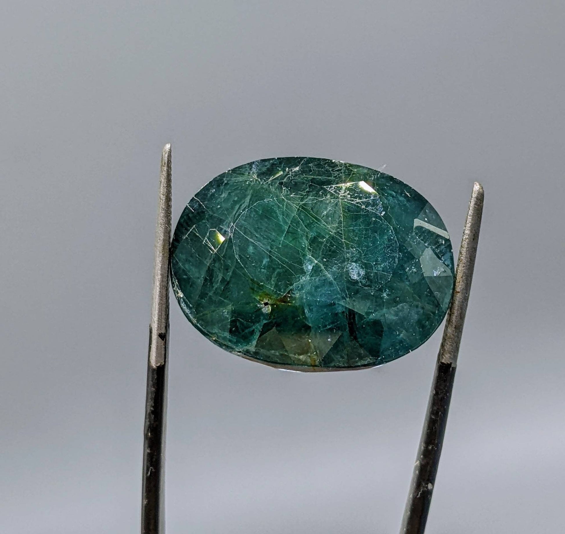 ARSAA GEMS AND MINERALSTop Quality beautiful natural 34 carats faceted oval shape grandidierite gem - Premium  from ARSAA GEMS AND MINERALS - Just $100.00! Shop now at ARSAA GEMS AND MINERALS