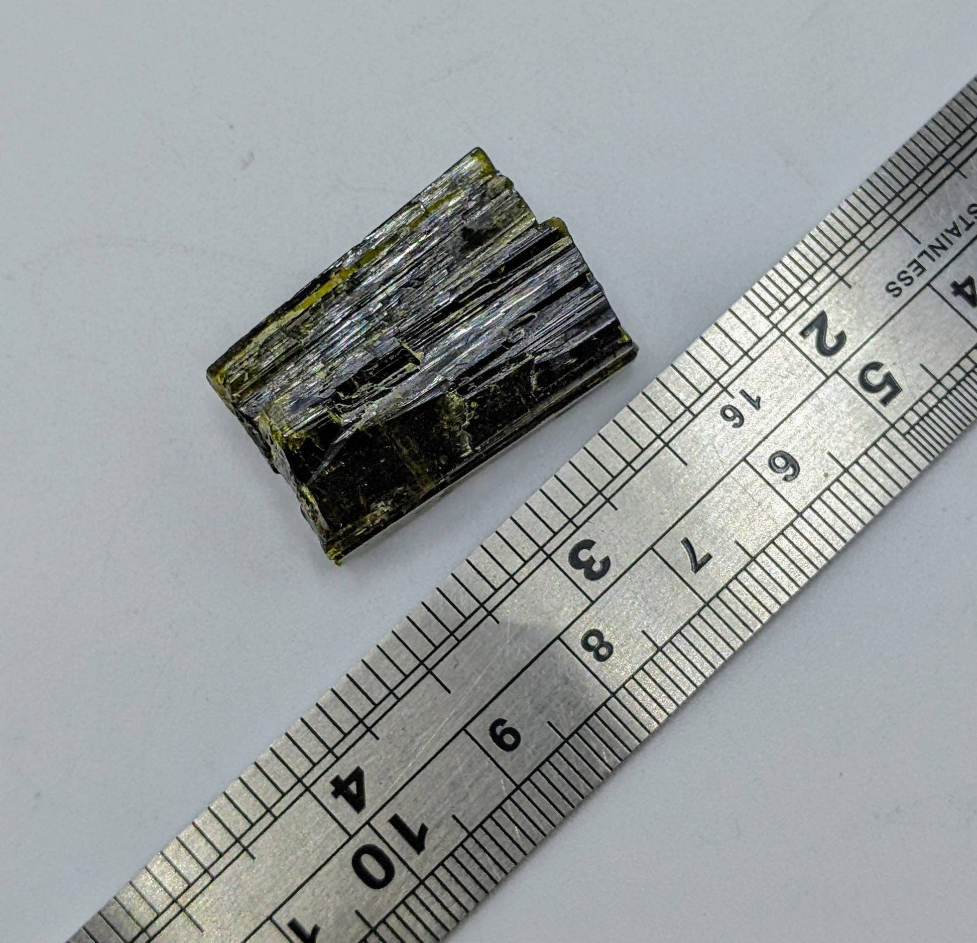 ARSAA GEMS AND MINERALSNatural transparent aesthetic 14.1 grams Beautiful pleochroic green epidote crystal from Pakistan - Premium  from ARSAA GEMS AND MINERALS - Just $35.00! Shop now at ARSAA GEMS AND MINERALS