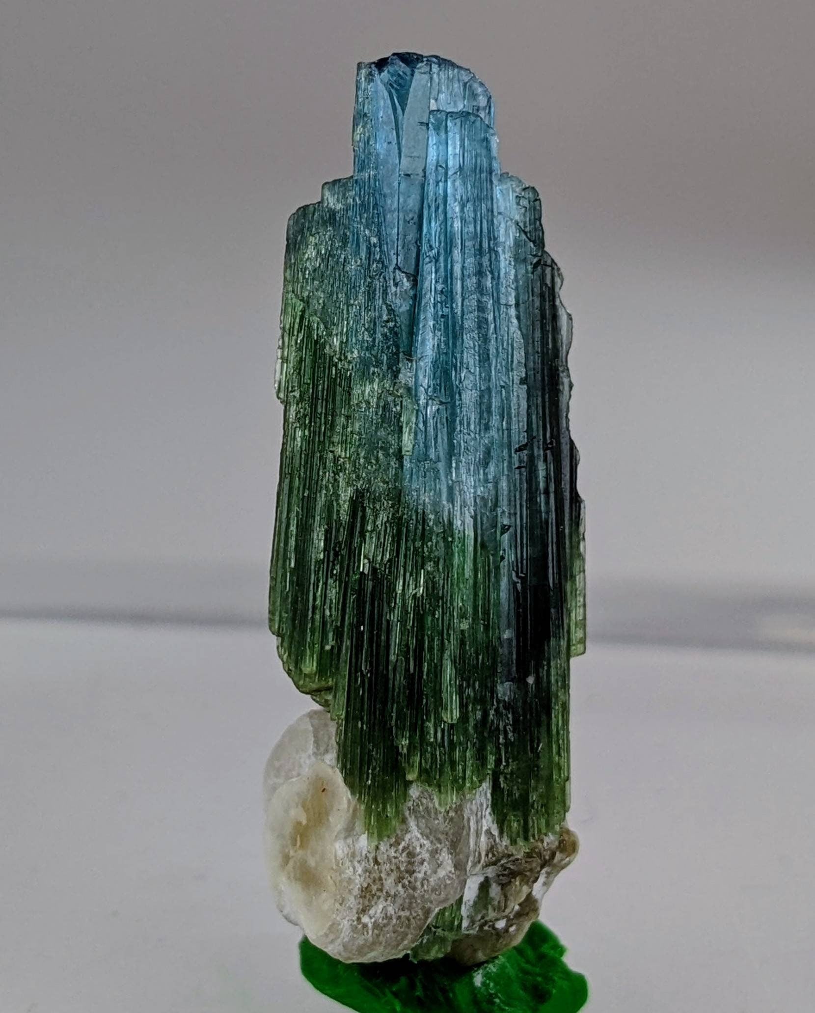 ARSAA GEMS AND MINERALSOn matrix beautiful 5 gram bicolor Tourmaline crystal on muscovite mica from Afghanistan - Premium  from ARSAA GEMS AND MINERALS - Just $40.00! Shop now at ARSAA GEMS AND MINERALS