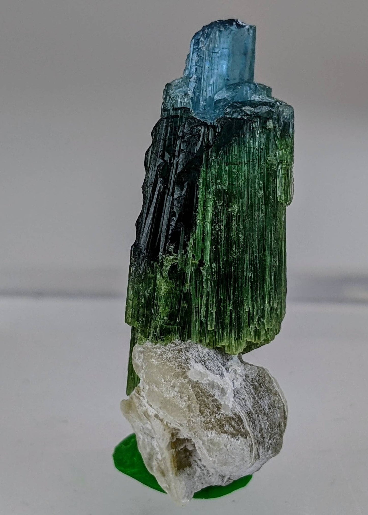 ARSAA GEMS AND MINERALSOn matrix beautiful 5 gram bicolor Tourmaline crystal on muscovite mica from Afghanistan - Premium  from ARSAA GEMS AND MINERALS - Just $40.00! Shop now at ARSAA GEMS AND MINERALS